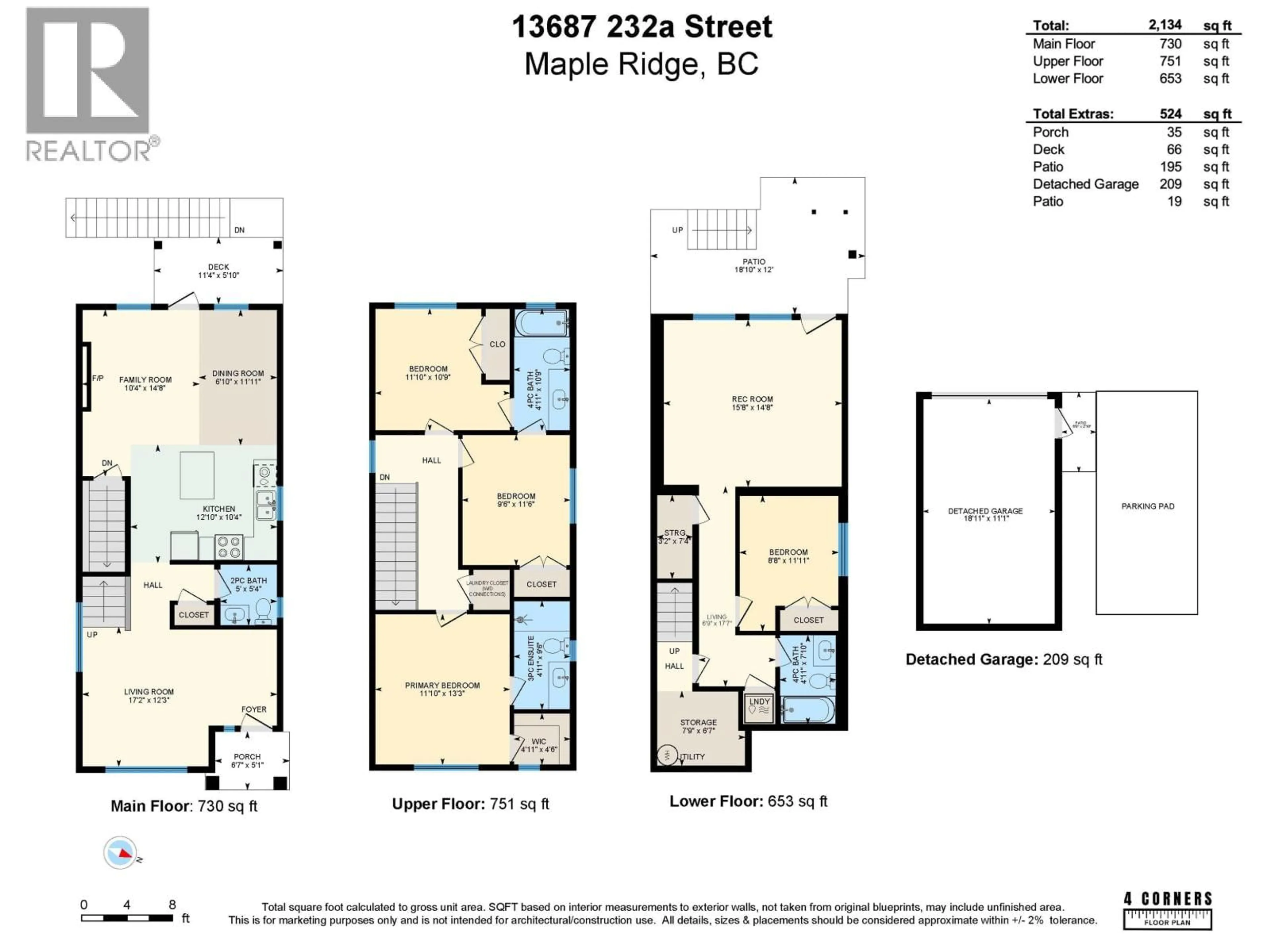 Floor plan for 13687 232A STREET, Maple Ridge British Columbia V4R0H1