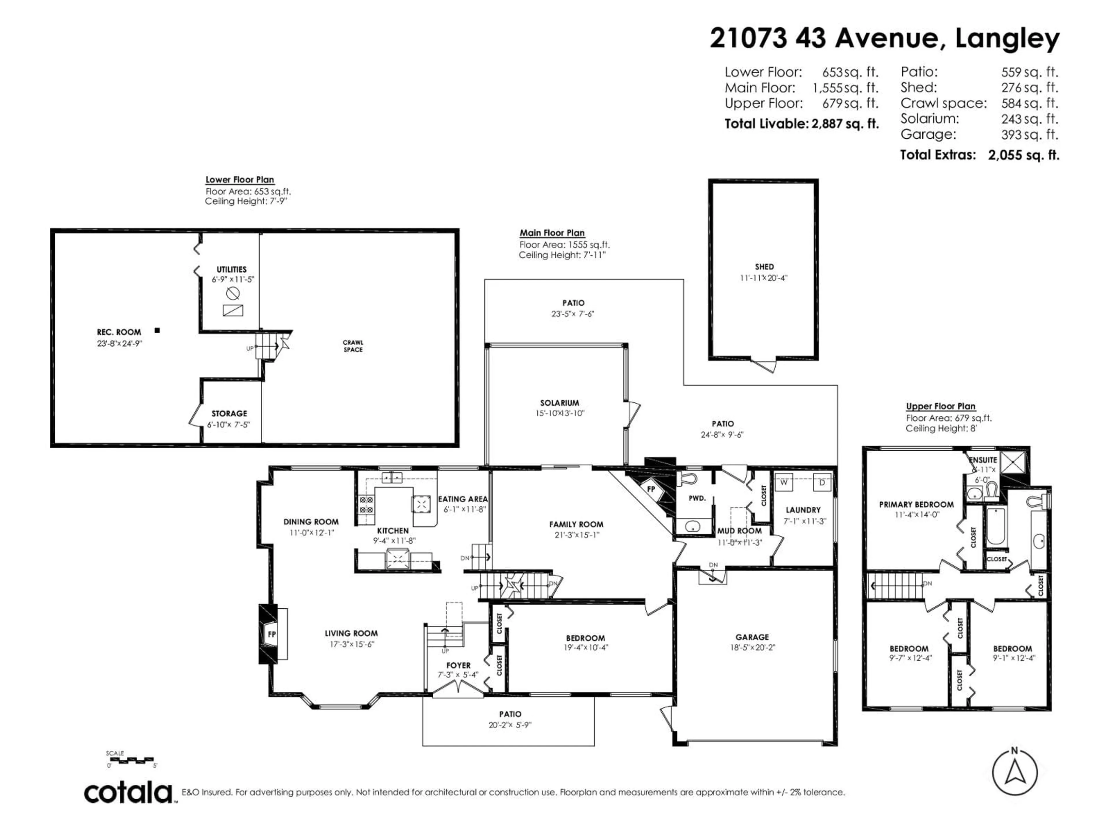 Floor plan for 21073 43 AVENUE, Langley British Columbia V3A7M9