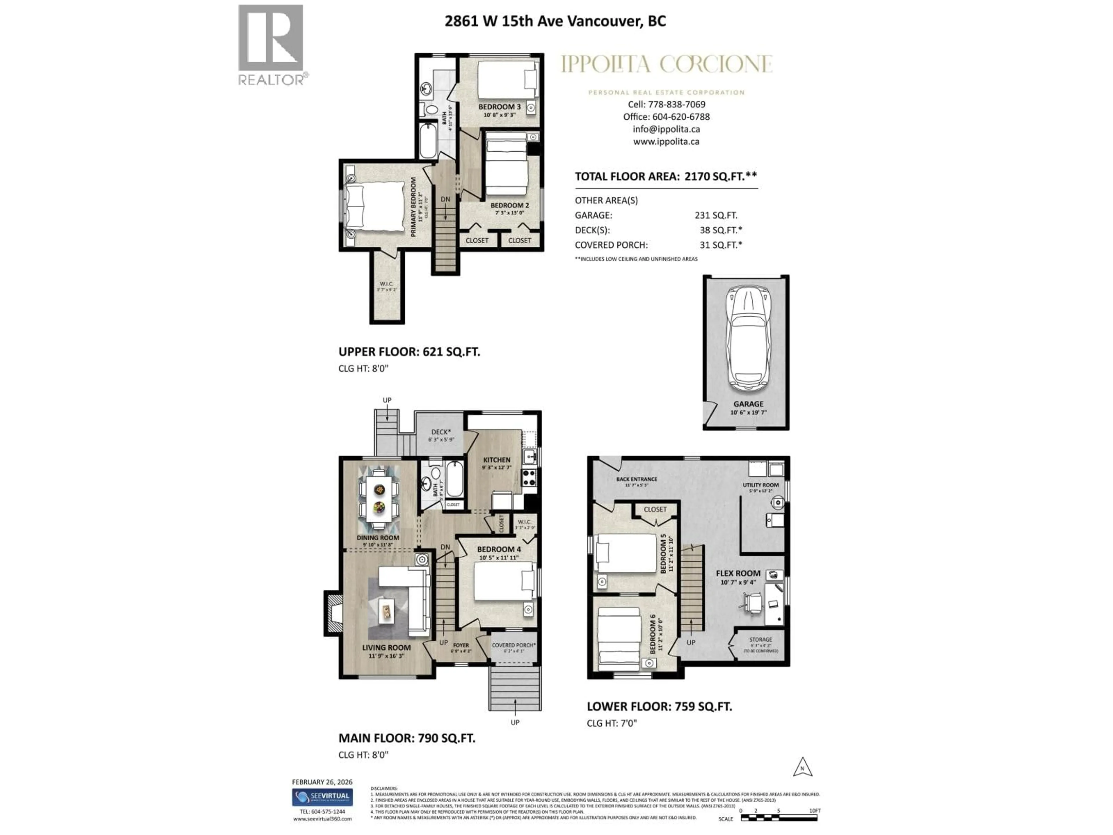 Floor plan for 2861 15TH AVENUE, Vancouver British Columbia V6K3A1