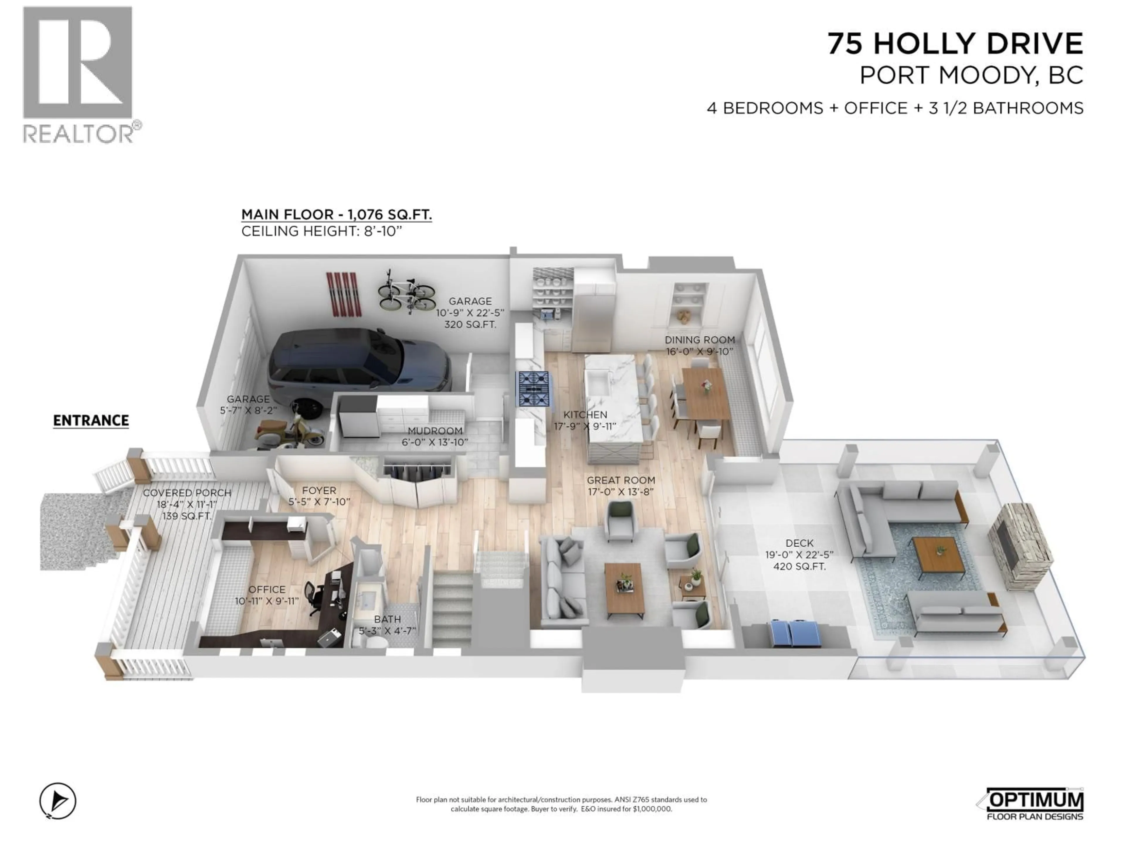 Floor plan for 75 HOLLY DRIVE, Port Moody British Columbia V3H5M5