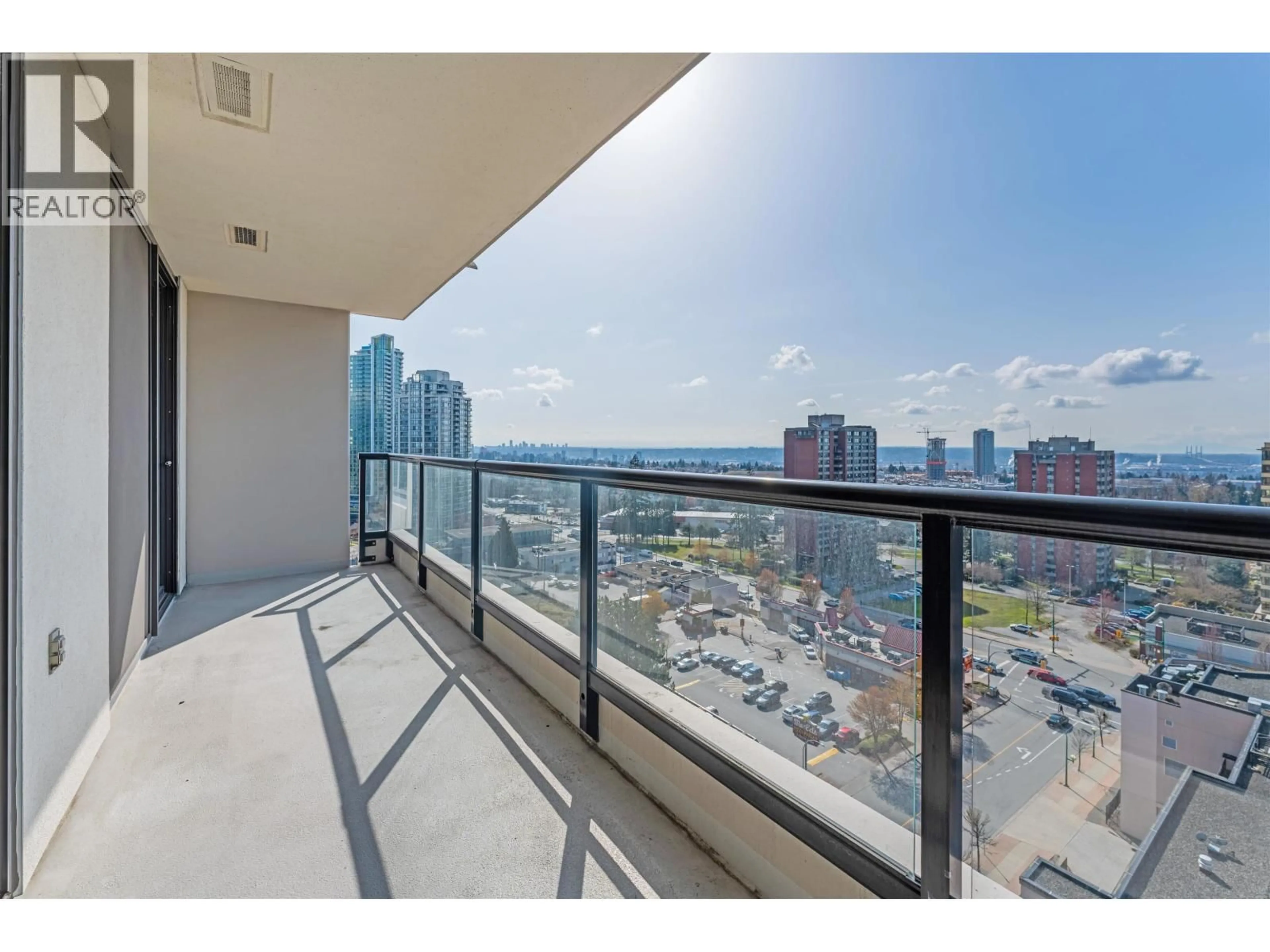 Balcony in the apartment, city buildings view from balcony for 1606 - 7063 HALL AVENUE, Burnaby British Columbia V5E0A5