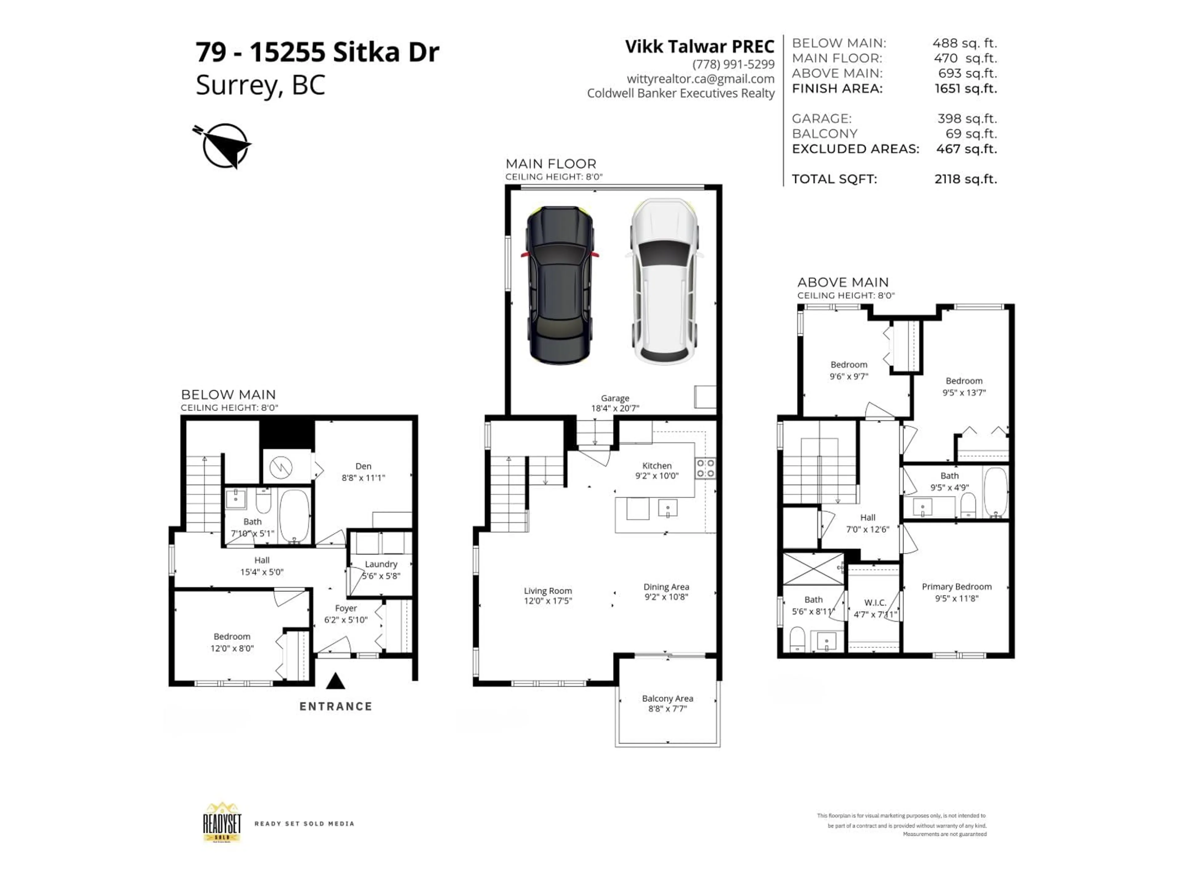Floor plan for 79 - 15255 SITKA DR DRIVE, Surrey British Columbia V3S0B1