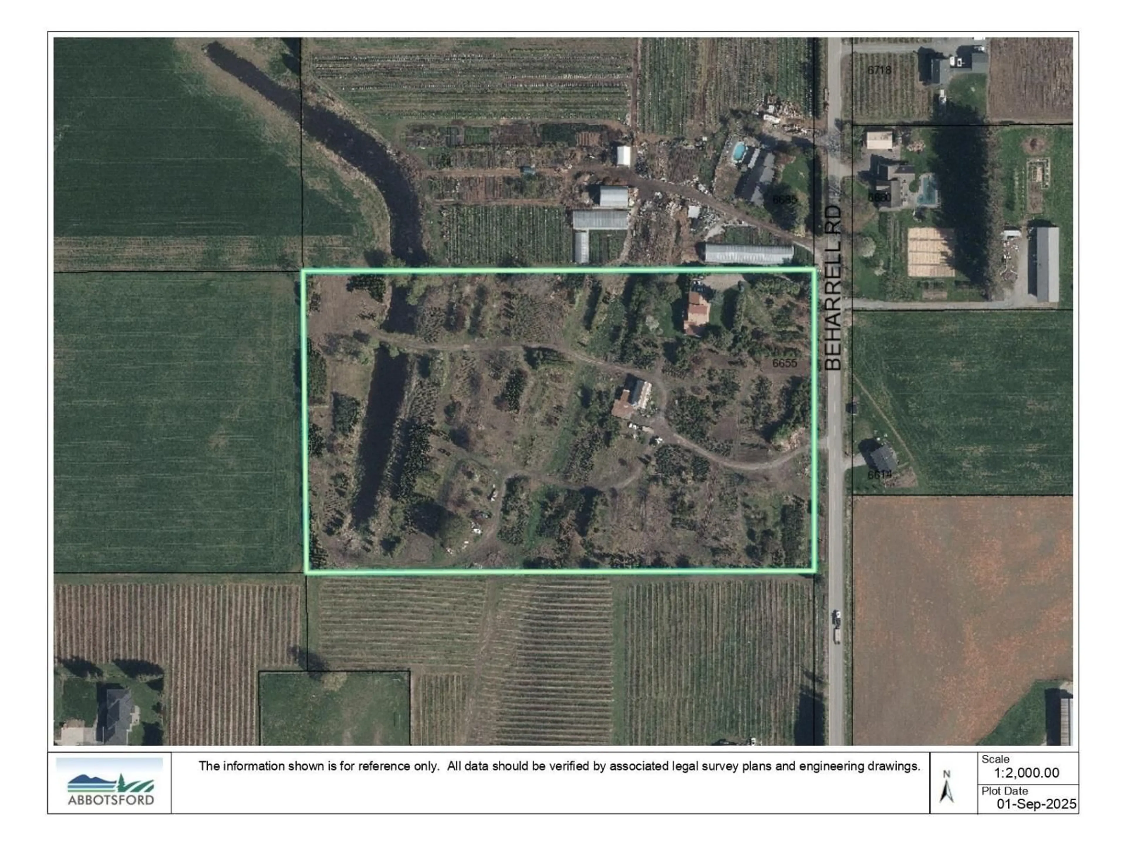 Picture of a map for 6655 BEHARRELL ROAD, Abbotsford British Columbia V3G1P1
