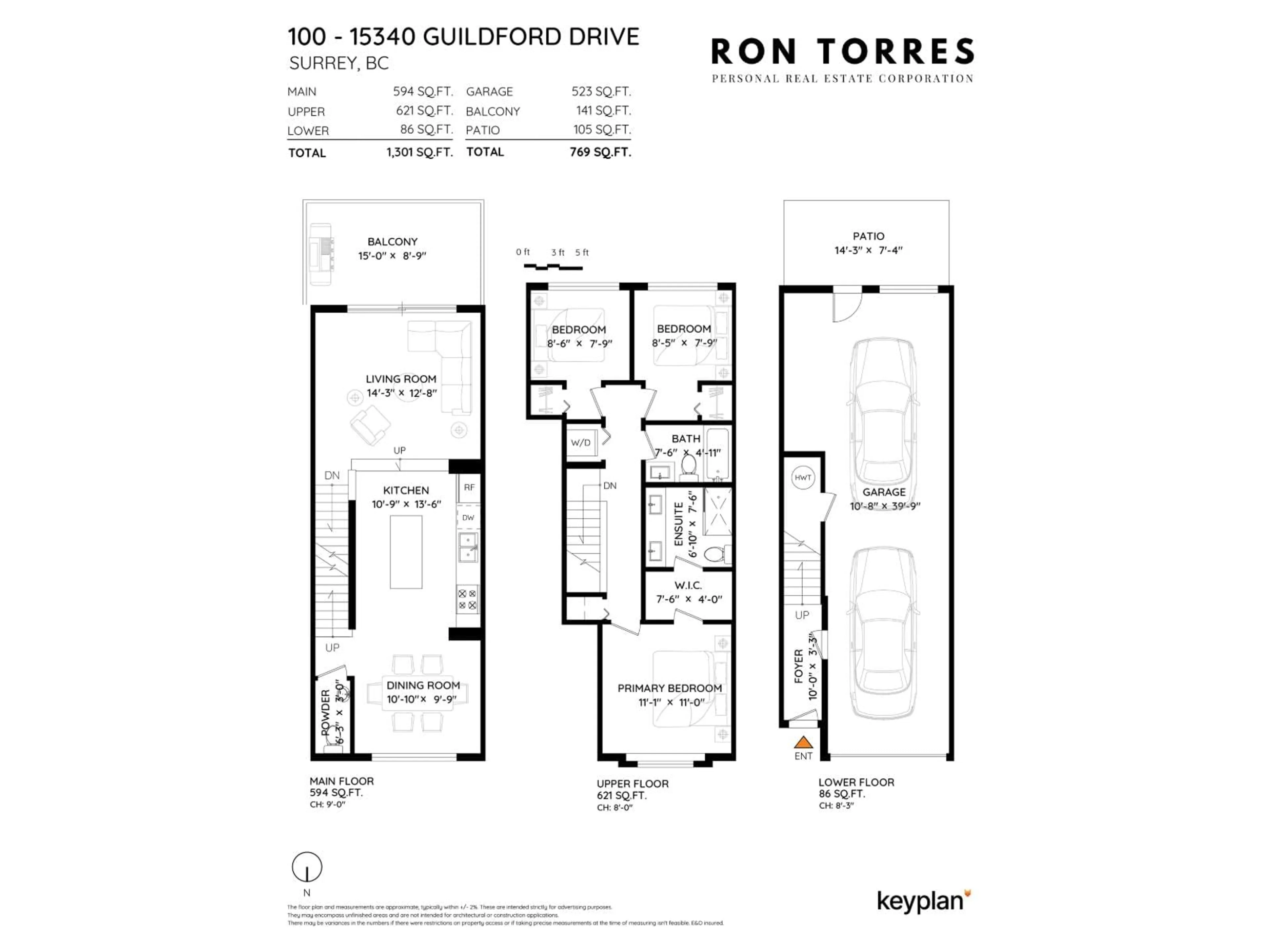 Floor plan for 100 - 15340 GUILDFORD DRIVE, Surrey British Columbia V3R0C9