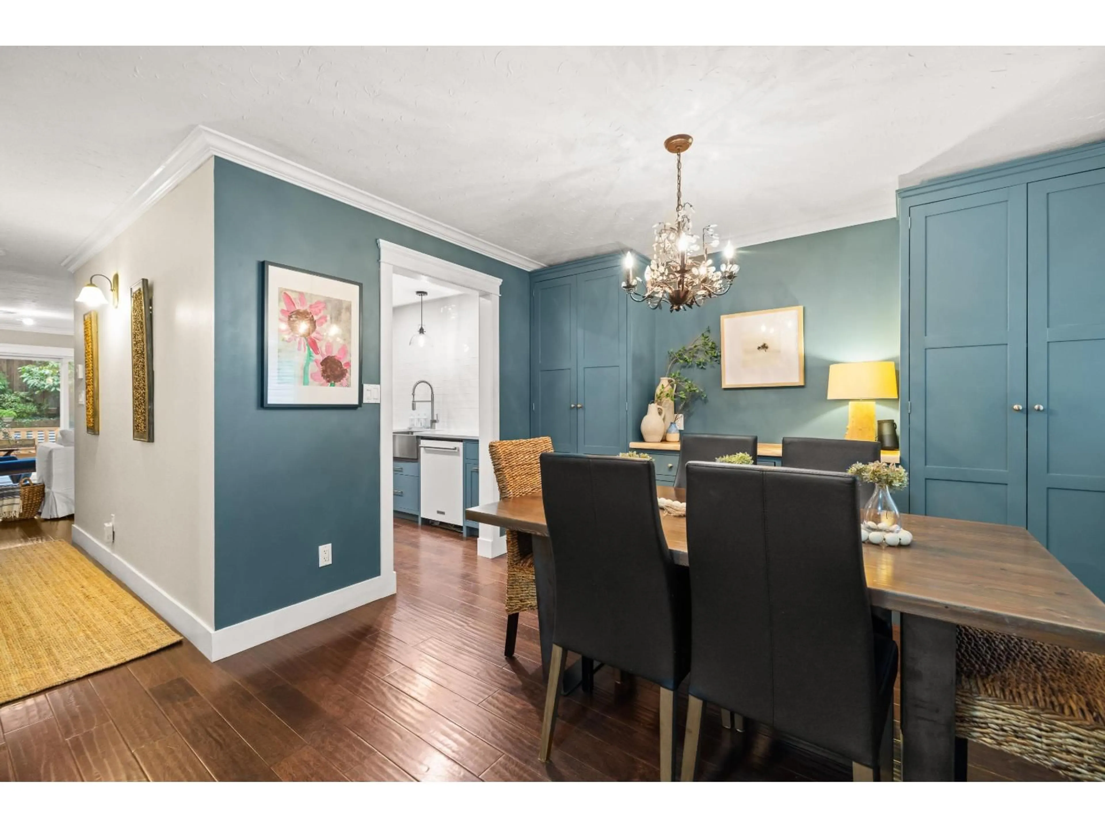 Dining room, wood/laminate floor for 103 - 9507 208 STREET, Langley British Columbia V1M2Z1