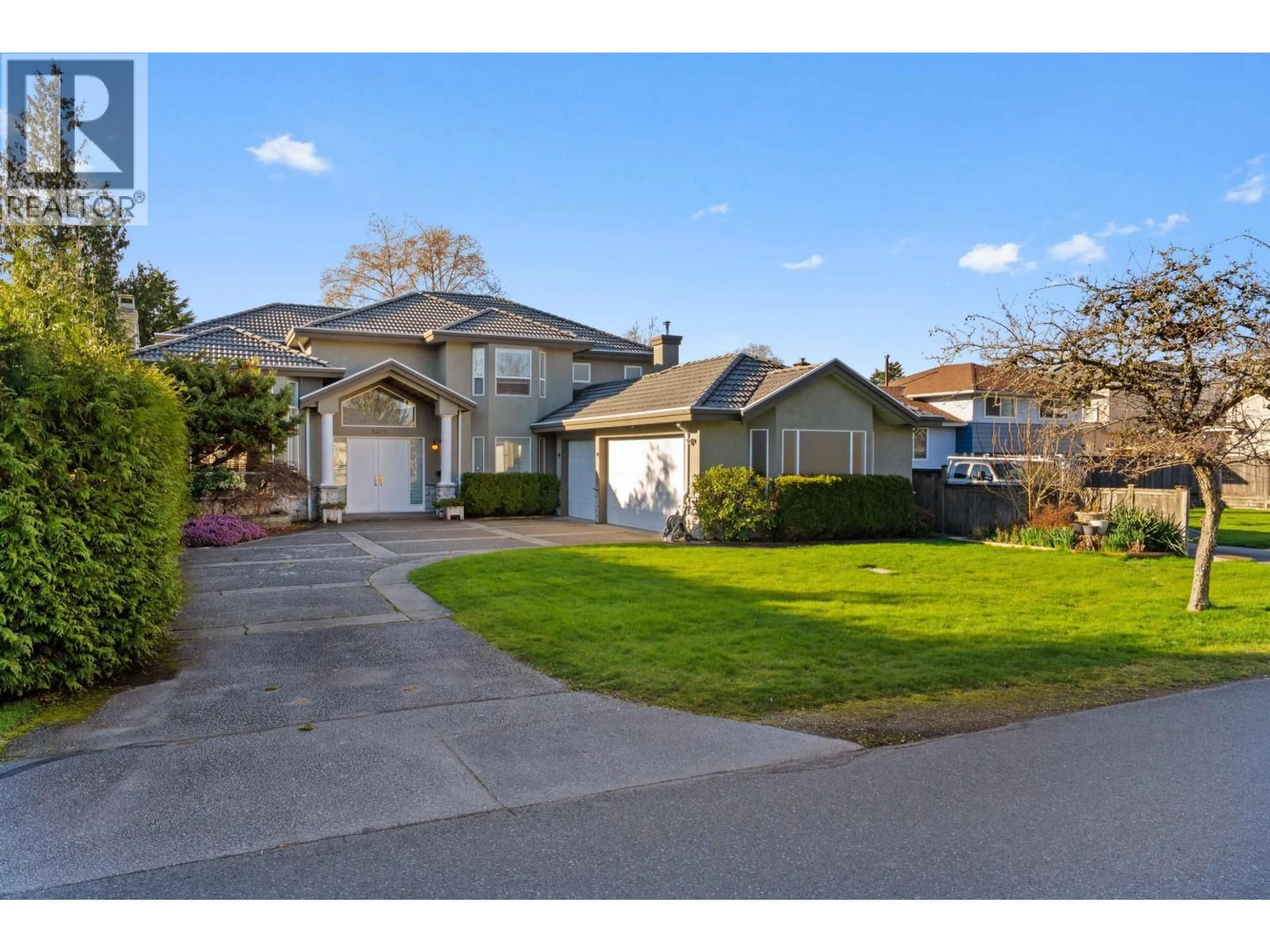 Home with vinyl exterior material, street for 3420 ROSAMOND AVENUE, Richmond British Columbia V7E1A7