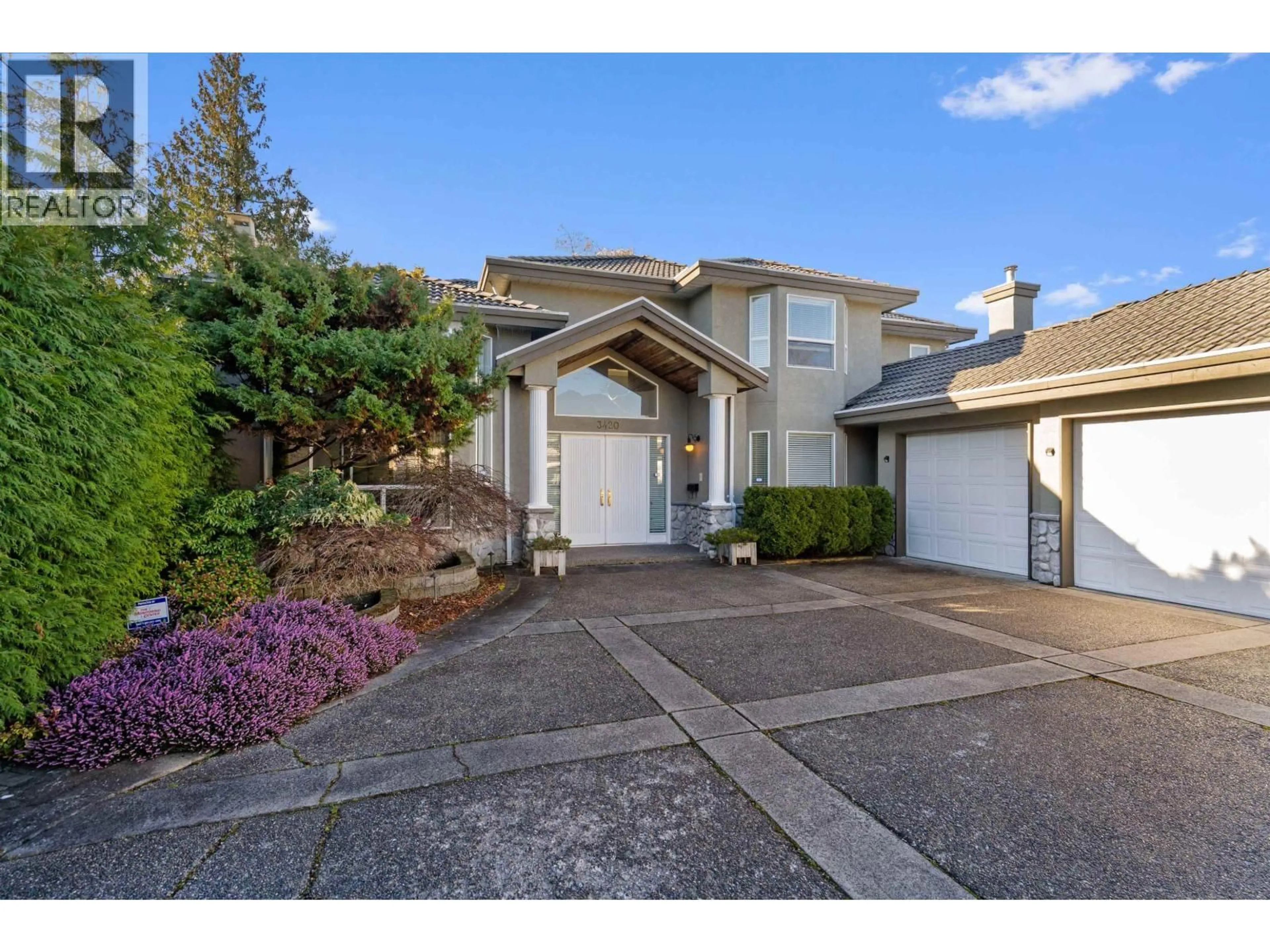 Home with vinyl exterior material, street for 3420 ROSAMOND AVENUE, Richmond British Columbia V7E1A7