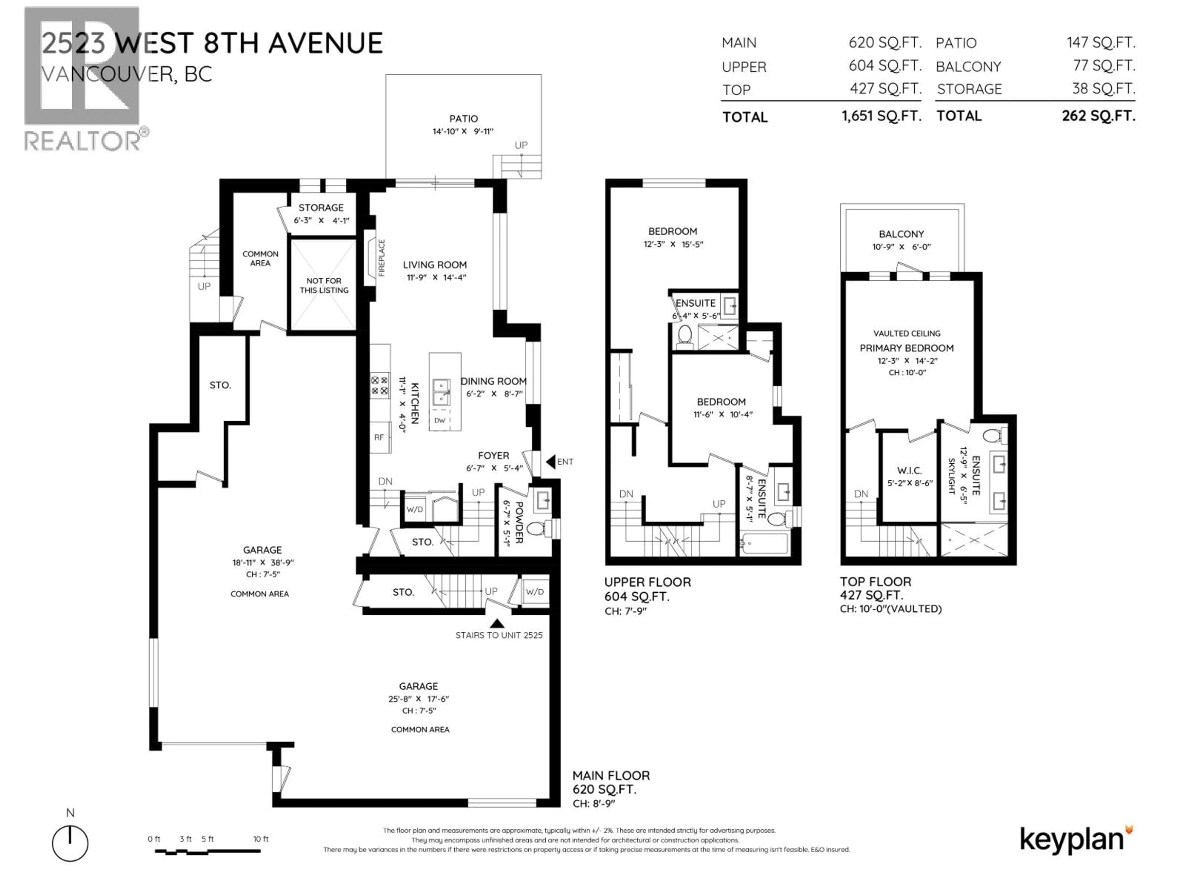 Floor plan for 2523 8TH AVENUE, Vancouver British Columbia V6K2B3