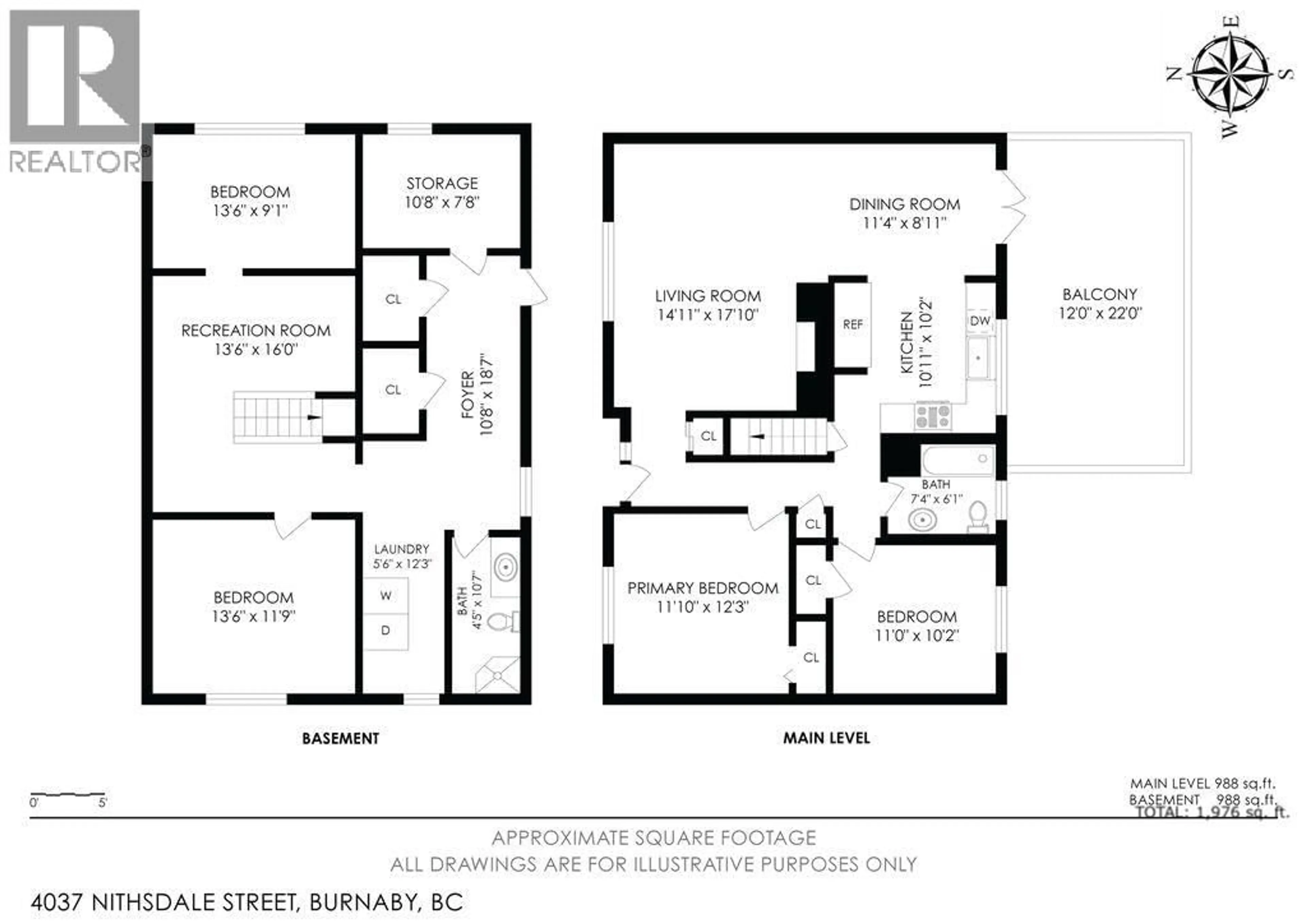 Floor plan for 4037 NITHSDALE STREET, Burnaby British Columbia V5G1P5