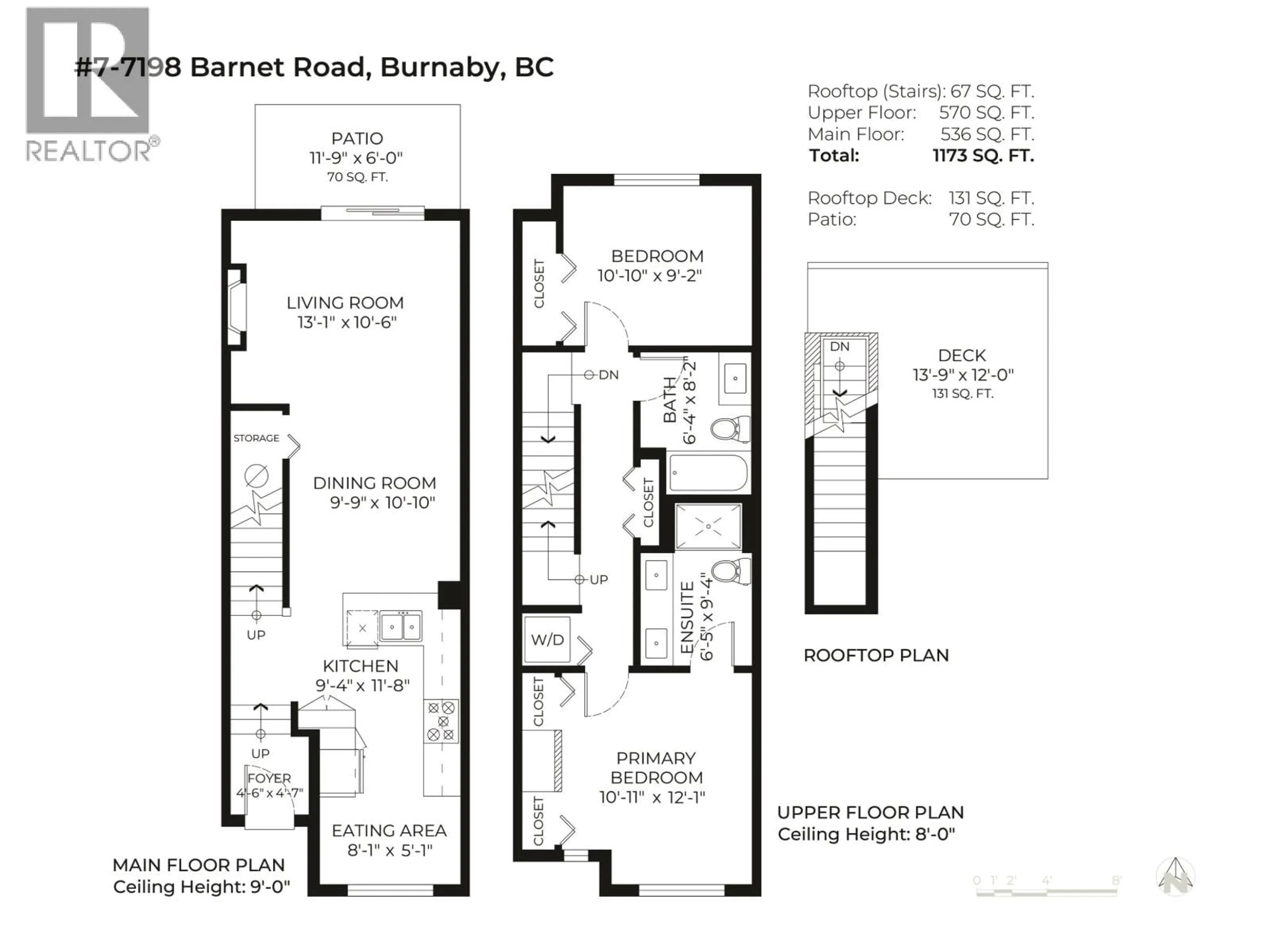Floor plan for 7 - 7198 BARNET ROAD, Burnaby British Columbia V5A1C9