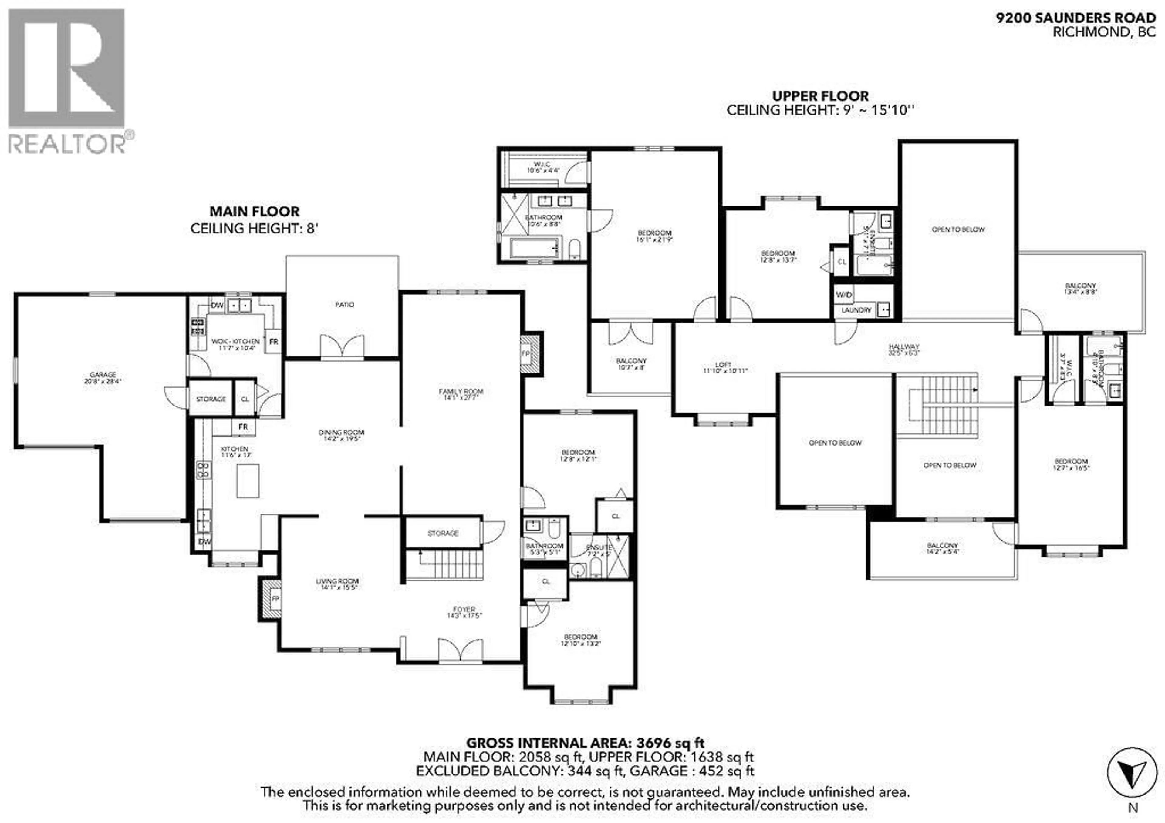 Floor plan for 9200 SAUNDERS ROAD, Richmond British Columbia V7A2A9