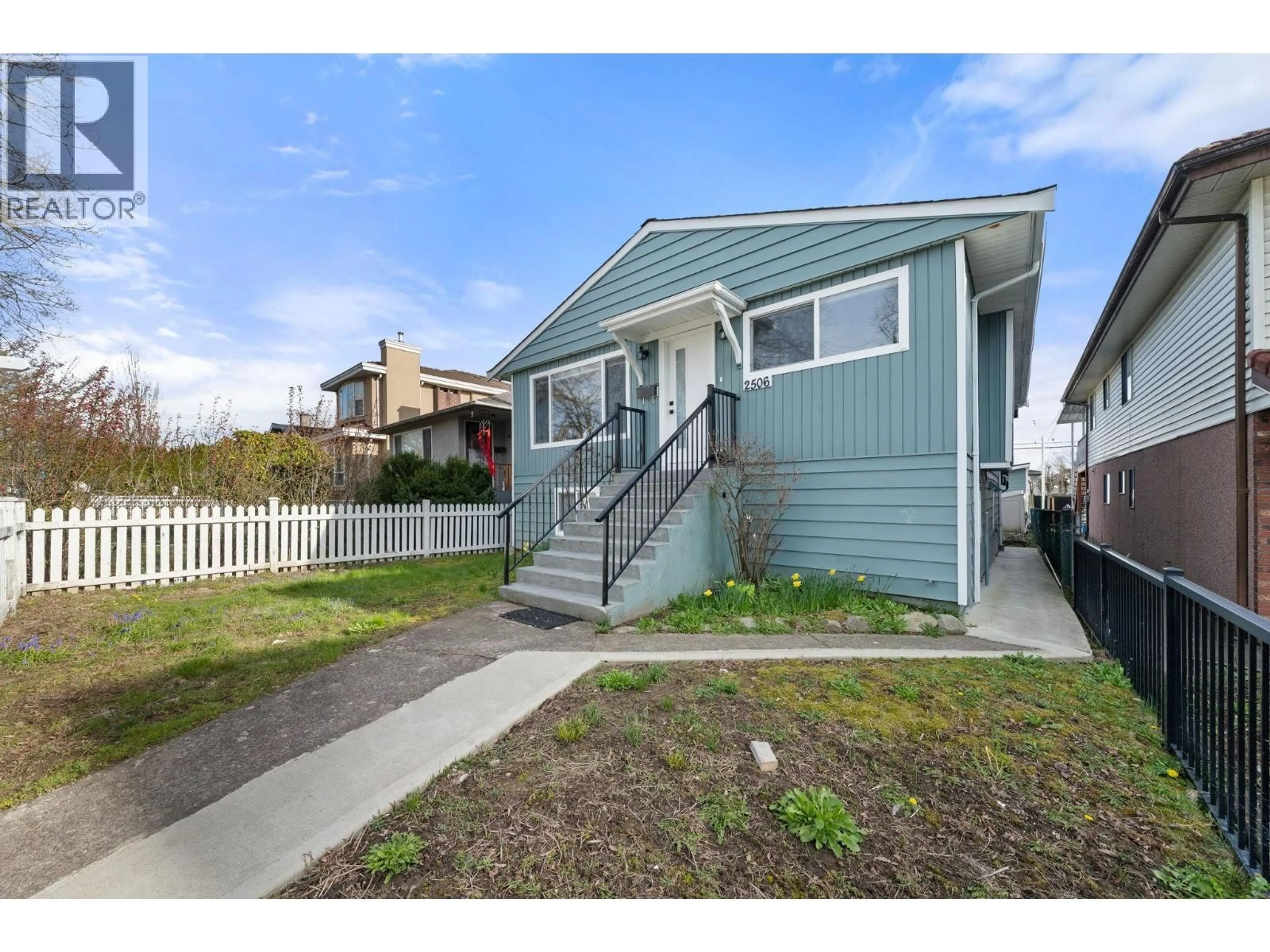 Home with vinyl exterior material, street for 2506 45TH AVENUE, Vancouver British Columbia V5R3B5