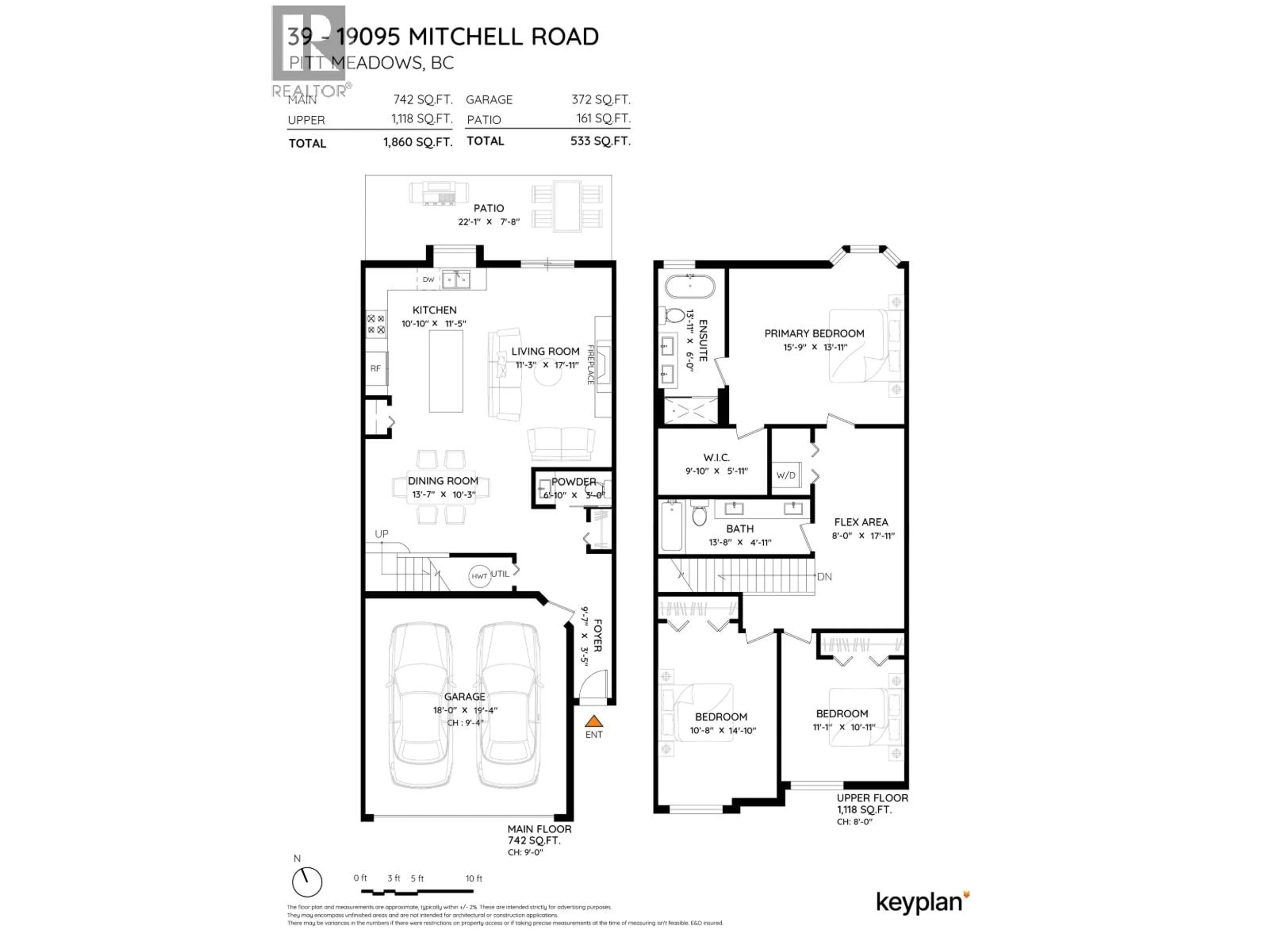 Floor plan for 39 - 19095 MITCHELL ROAD, Pitt Meadows British Columbia V3Y2C5