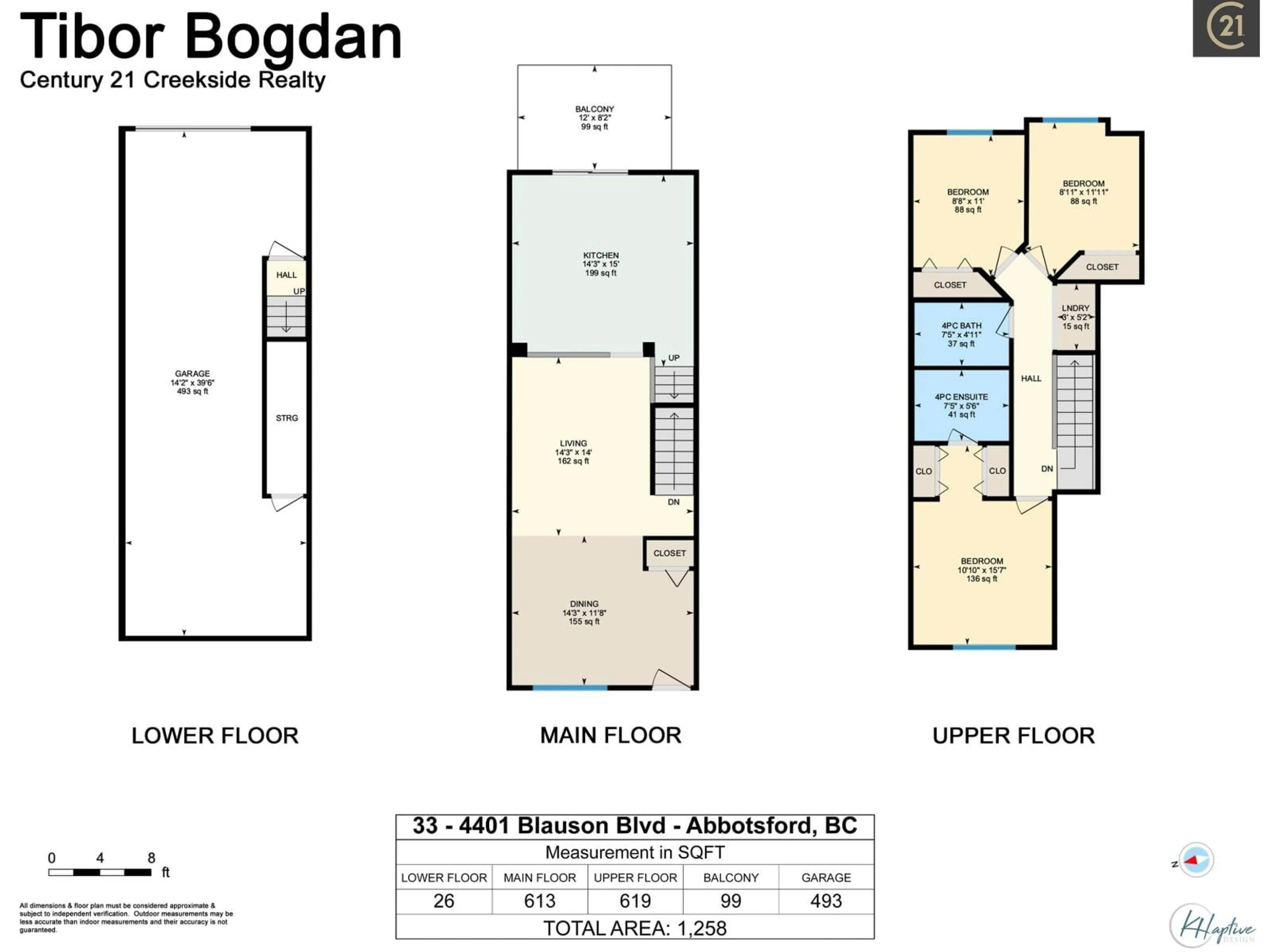 Floor plan for 33 - 4401 BLAUSON BOULEVARD, Abbotsford British Columbia V3G0A4