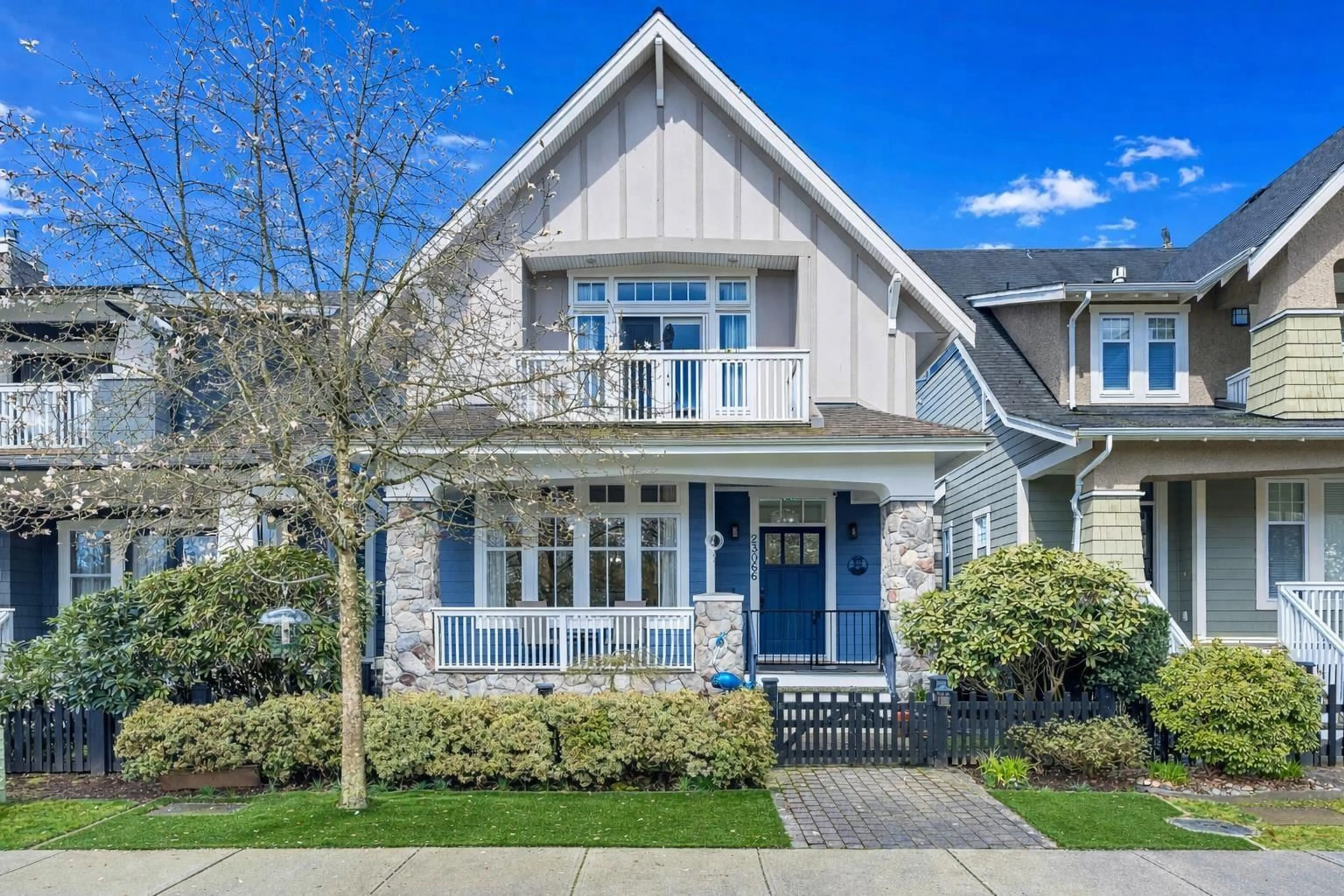 Home with vinyl exterior material, street for 23066 BEDFORD TRAIL, Langley British Columbia V1M4G6