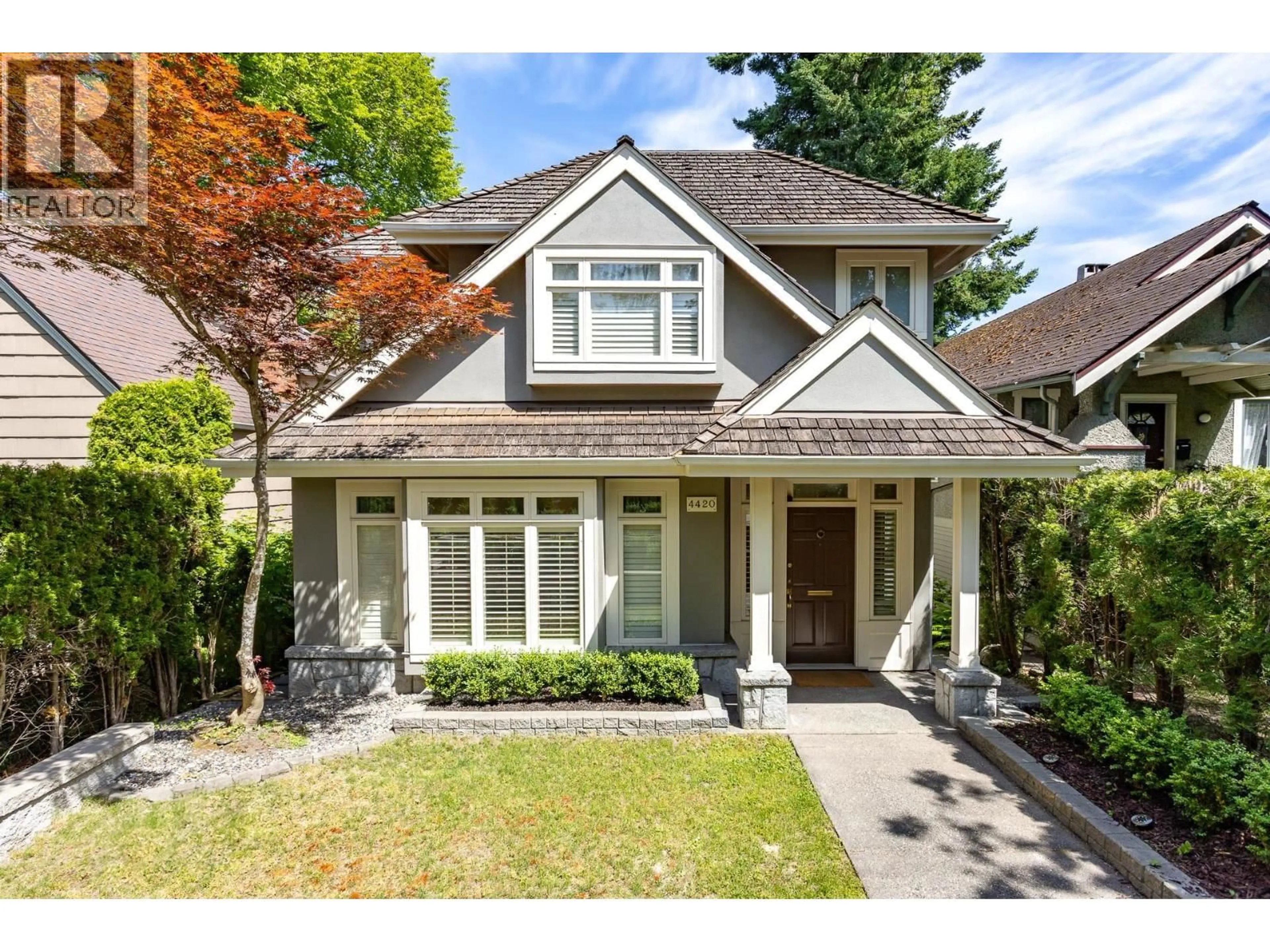 Home with brick exterior material, street for 4420 COLLINGWOOD STREET, Vancouver British Columbia V6S2B1