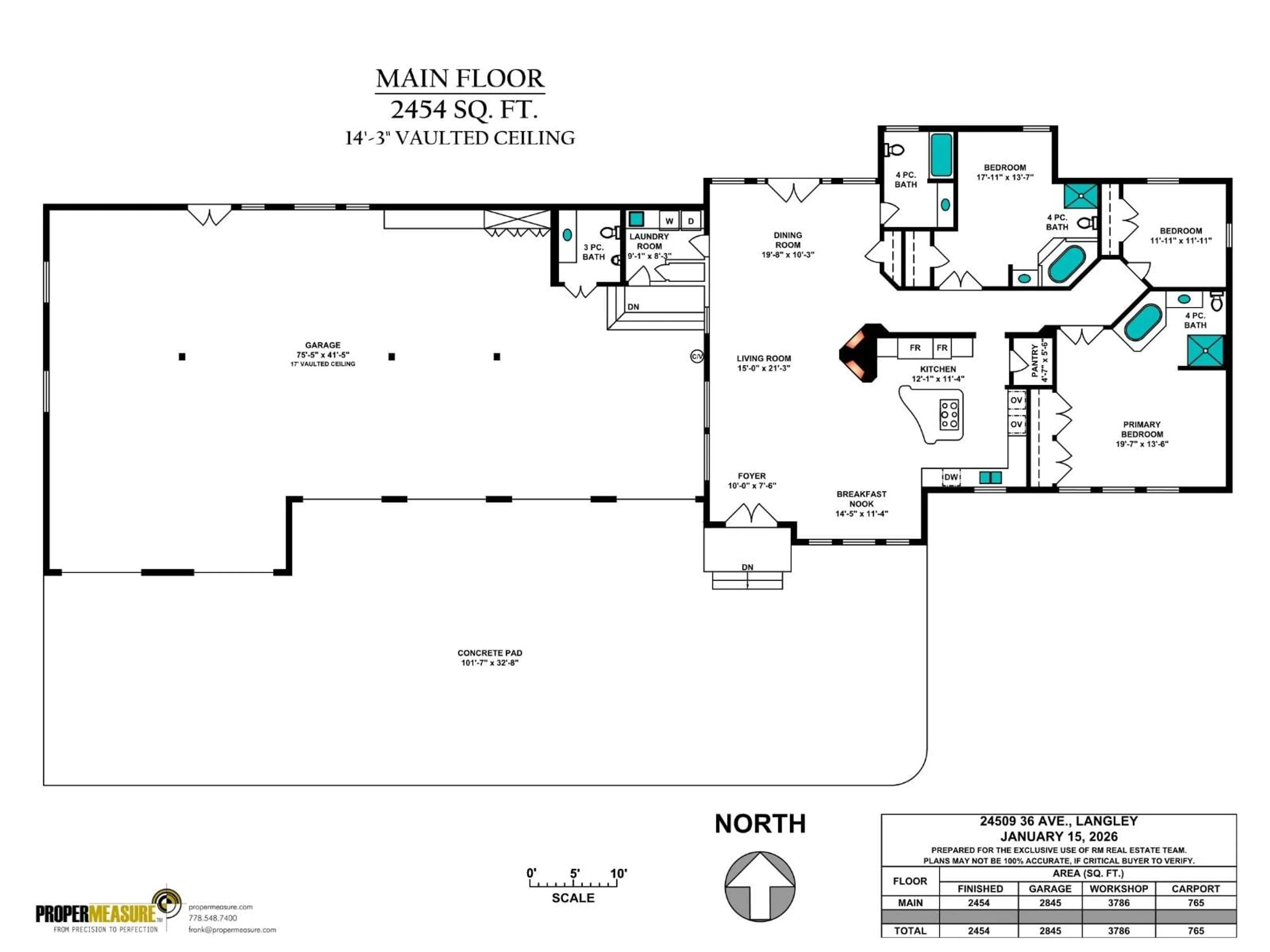 Floor plan for 24509 36 AVENUE, Langley British Columbia V2Z1J2