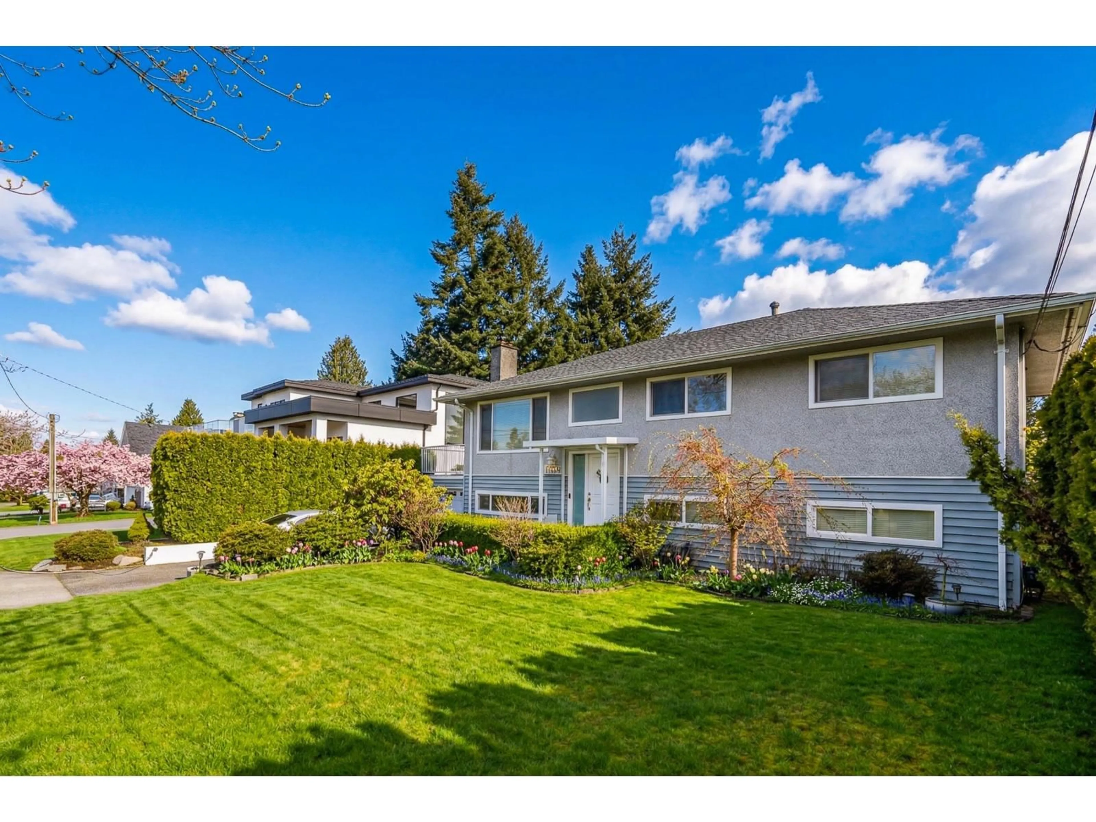 A pic from outside/outdoor area/front of a property/back of a property/a pic from drone, street for 11129 FULLER CRESCENT NORTH, Delta British Columbia V4C2C9