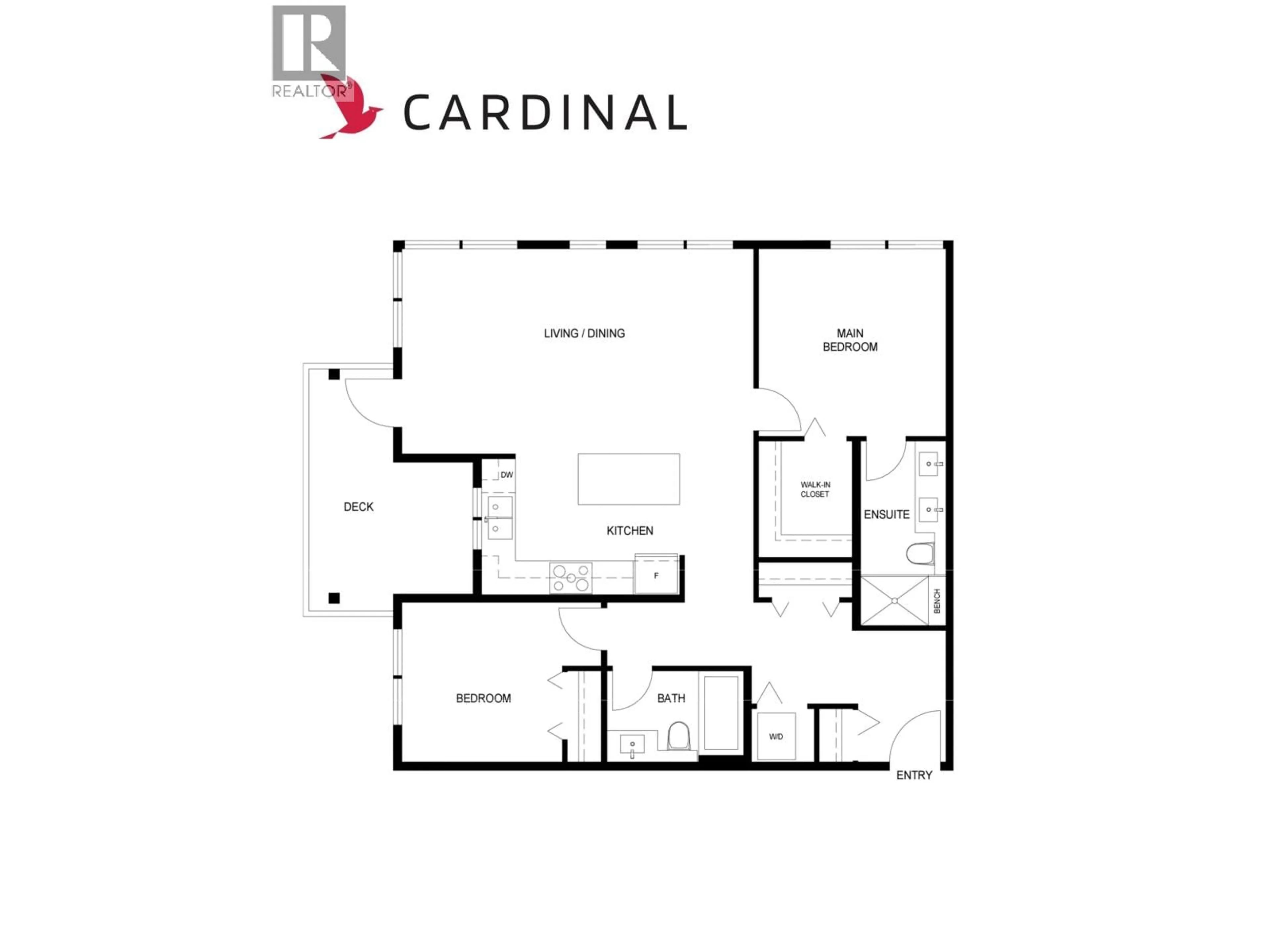 Floor plan for 420 - 615 COTTONWOOD AVENUE, Coquitlam British Columbia V3J2S5