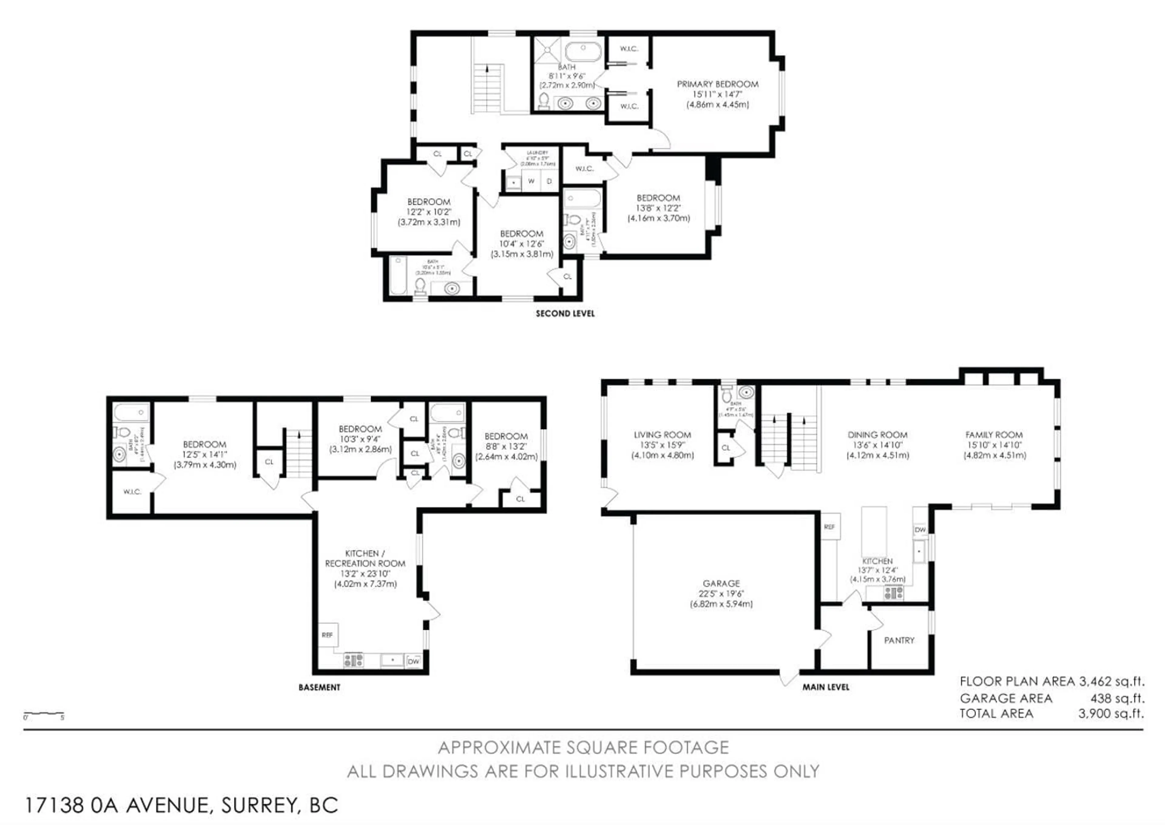 Floor plan for 17138 0A AVENUE, Surrey British Columbia V3Z0Y9