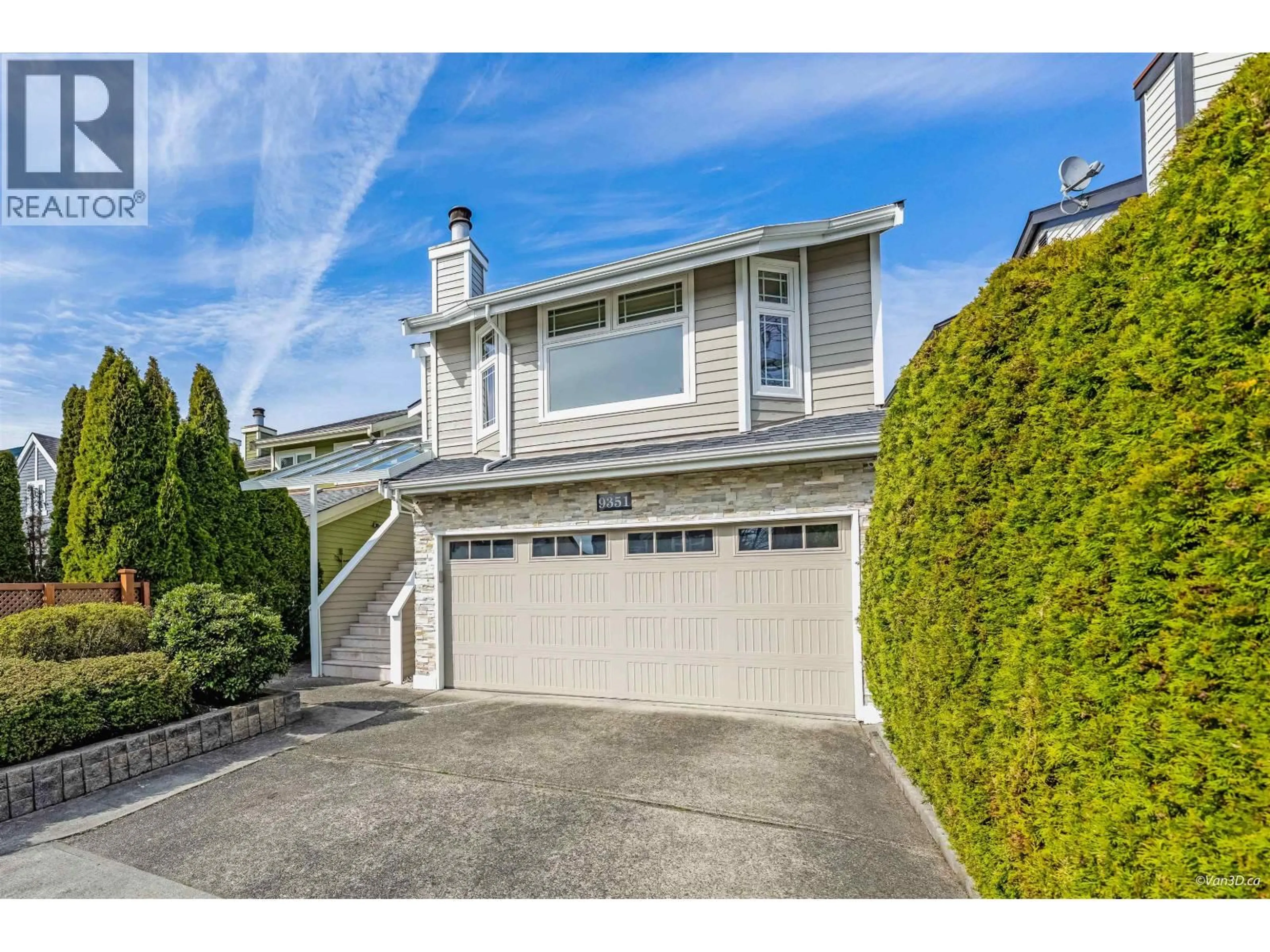 Home with vinyl exterior material, street for 9351 MCBURNEY DRIVE, Richmond British Columbia V6Y3C5