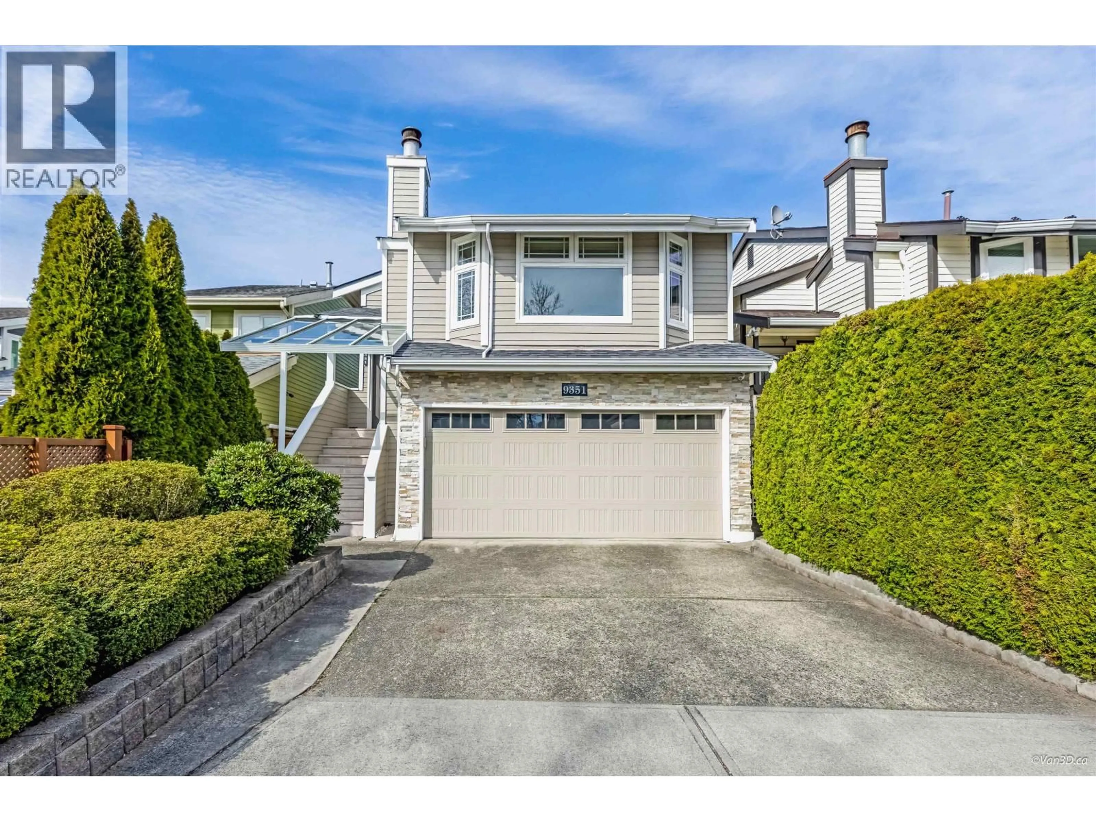 Home with vinyl exterior material, street for 9351 MCBURNEY DRIVE, Richmond British Columbia V6Y3C5