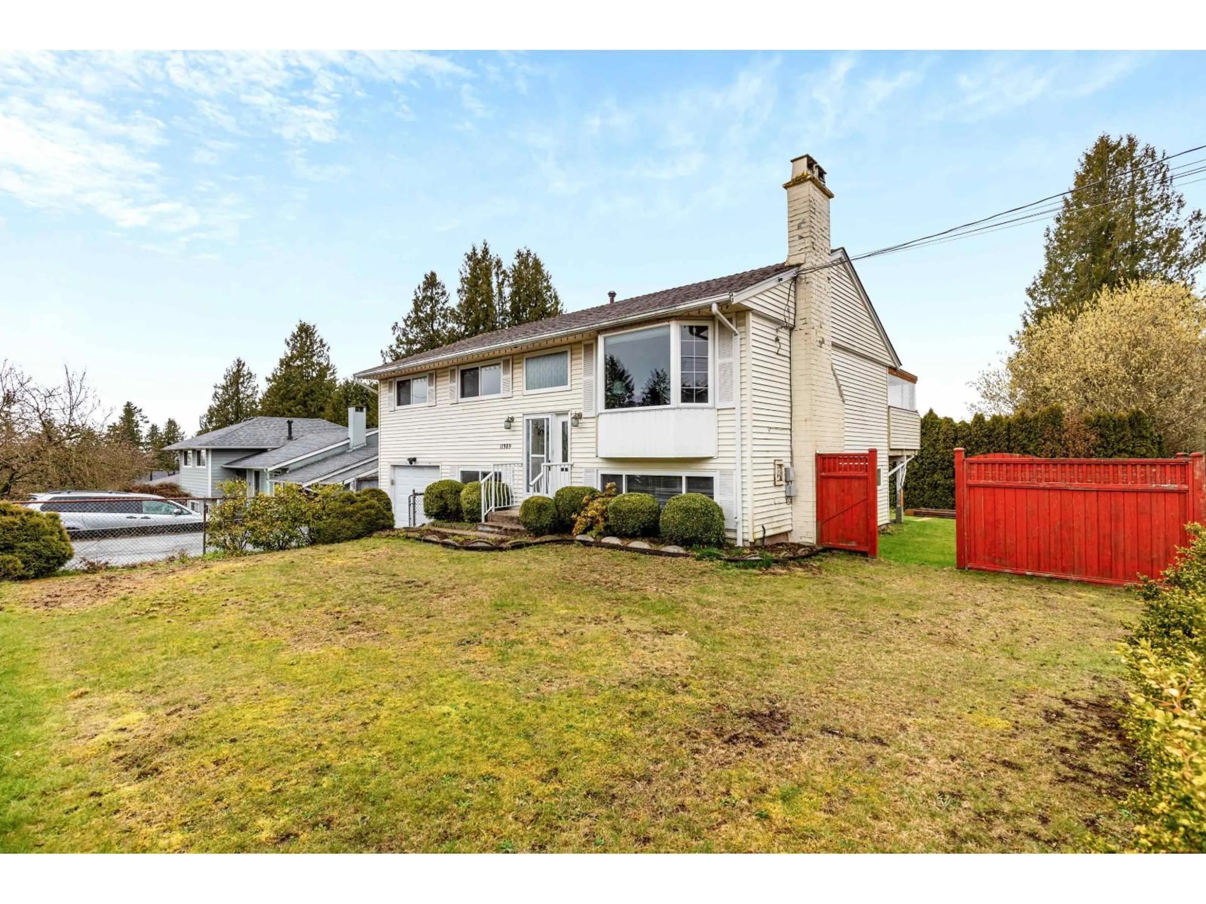 A pic from outside/outdoor area/front of a property/back of a property/a pic from drone, street for 11389 95 AVENUE, Delta British Columbia V4C3S9