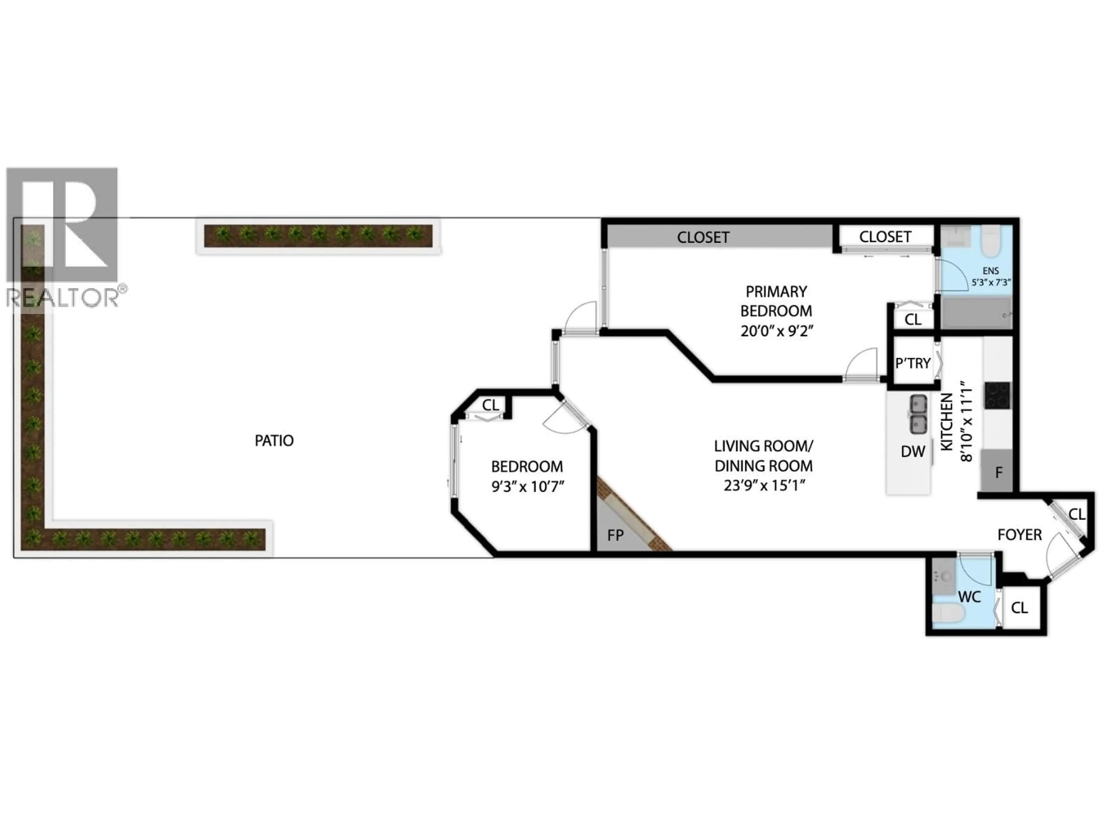 Floor plan for 110 - 189 16TH AVENUE, Vancouver British Columbia V5T4R2