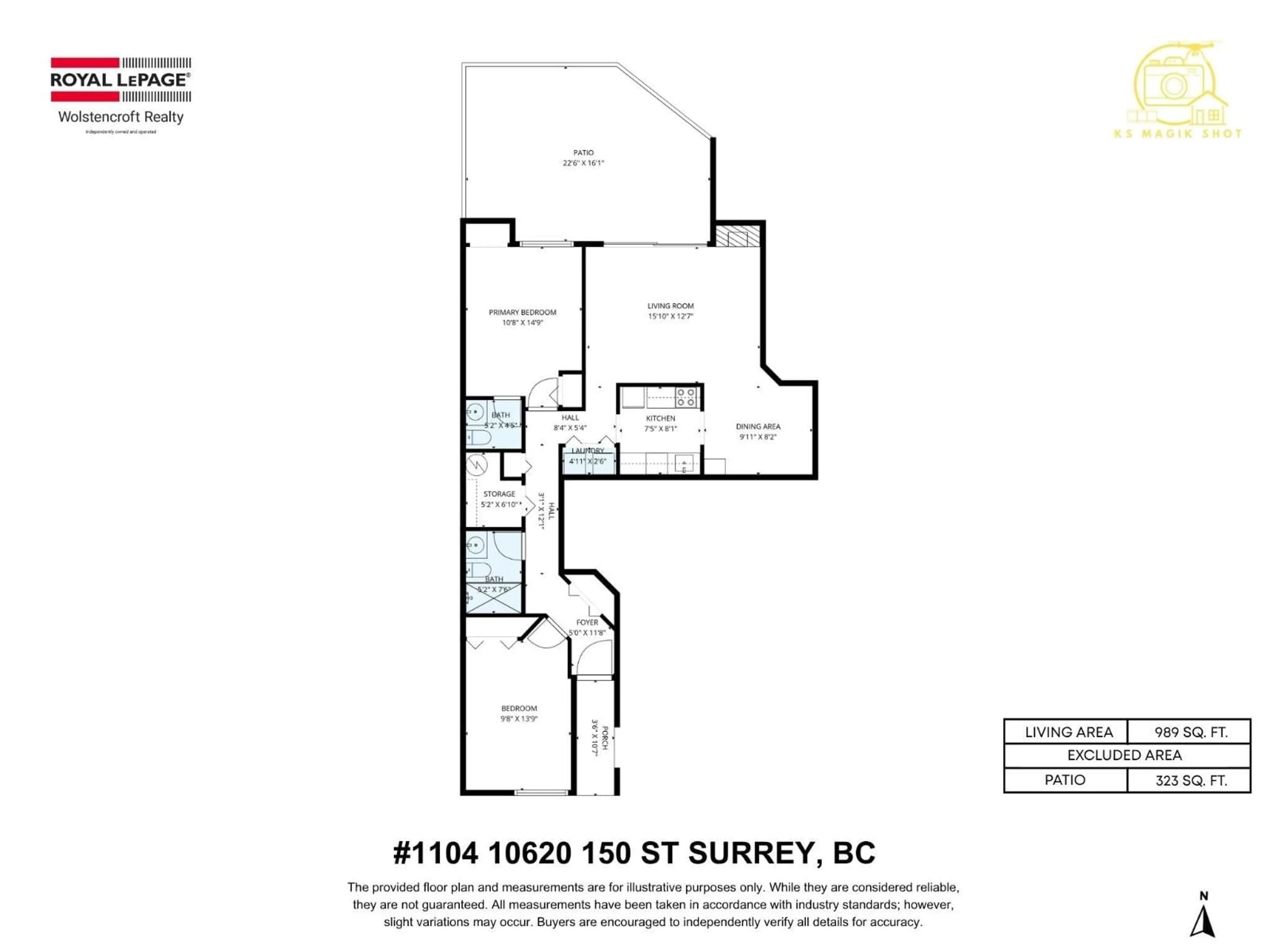 Floor plan for 1104 - 10620 150 STREET, Surrey British Columbia V3R7S1