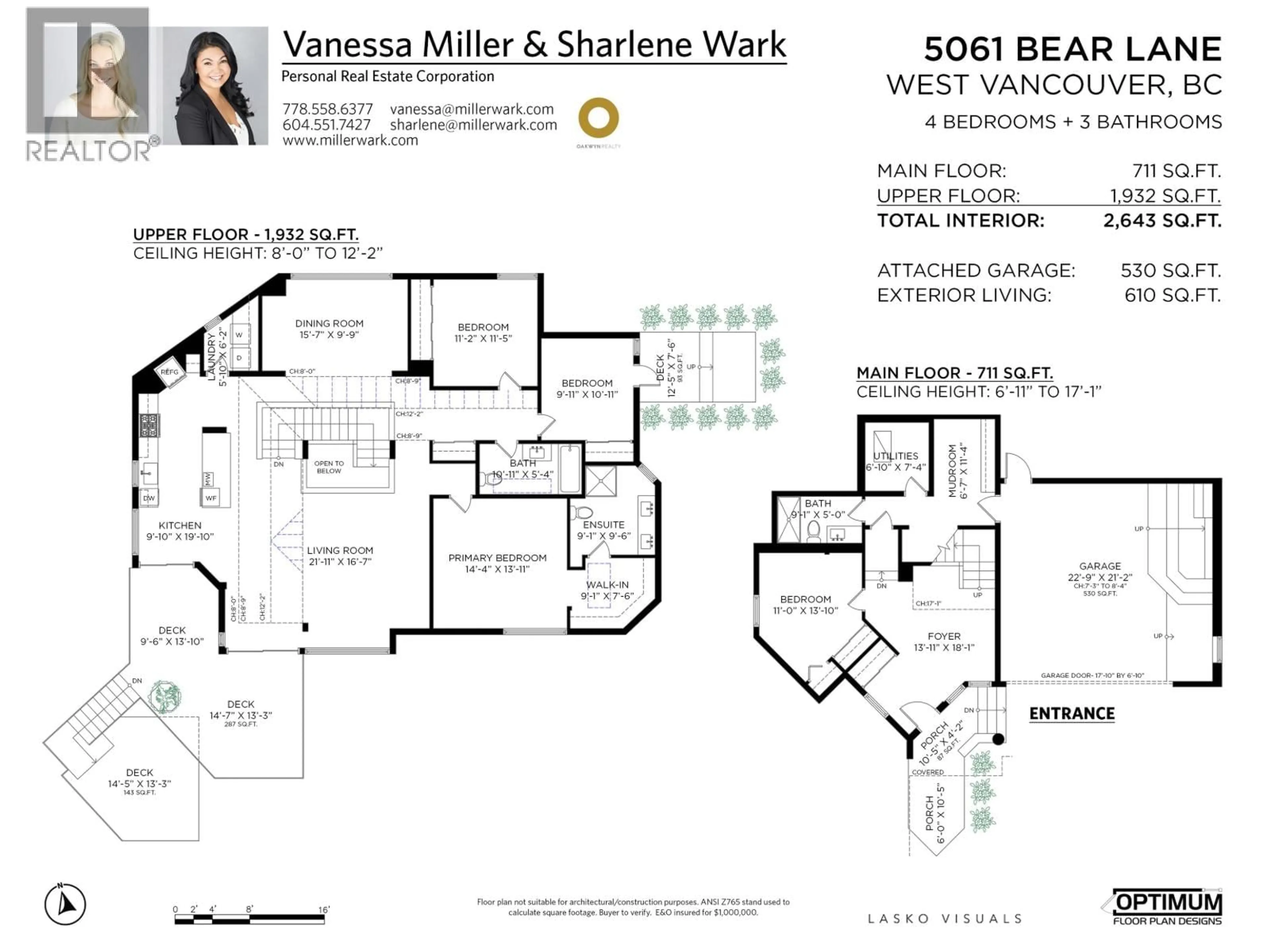 Floor plan for 5061 BEAR LANE, West Vancouver British Columbia V7W1L2