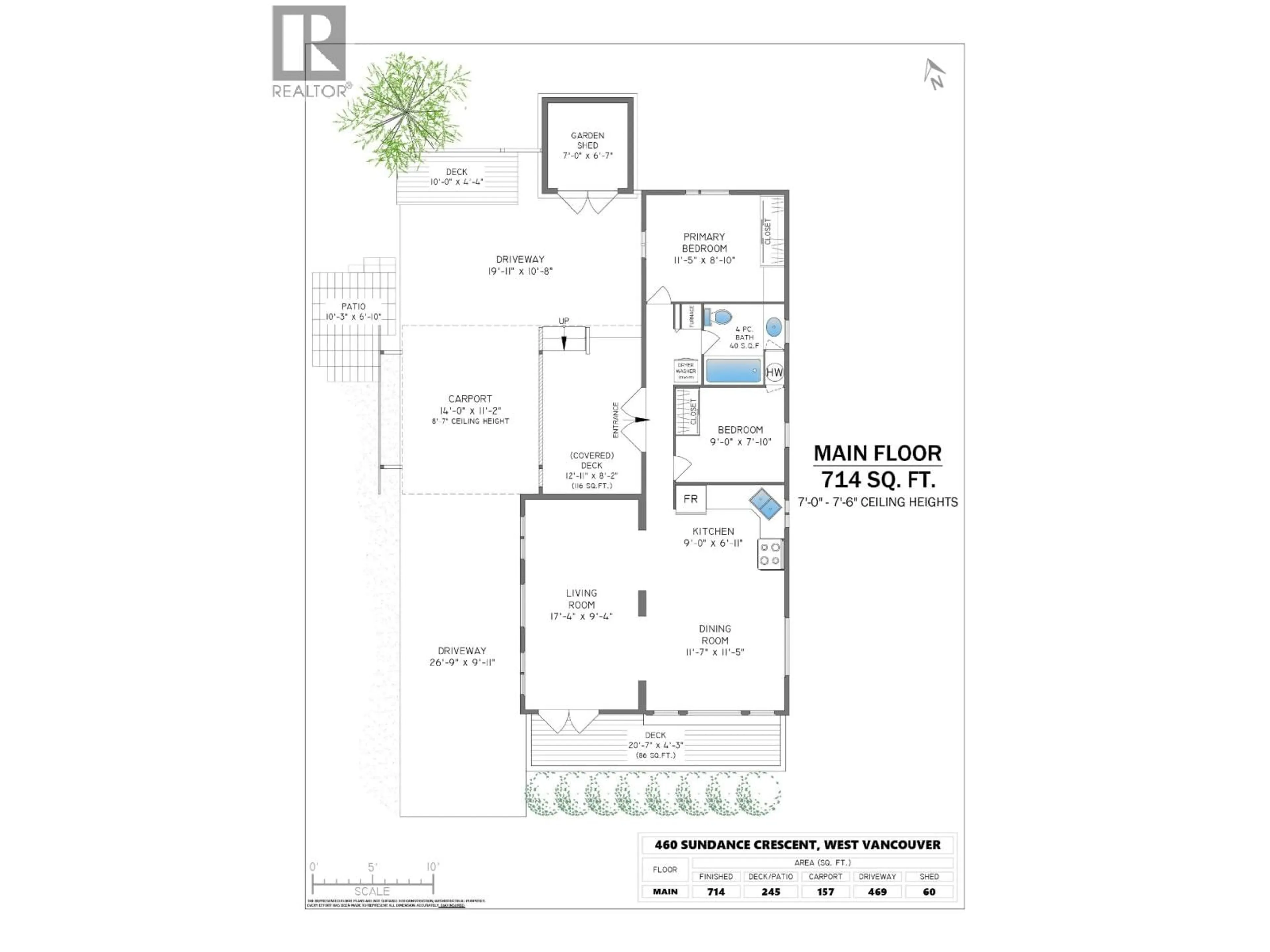Floor plan for 460 SUNDANCE CRESCENT, West Vancouver British Columbia V7P1B9