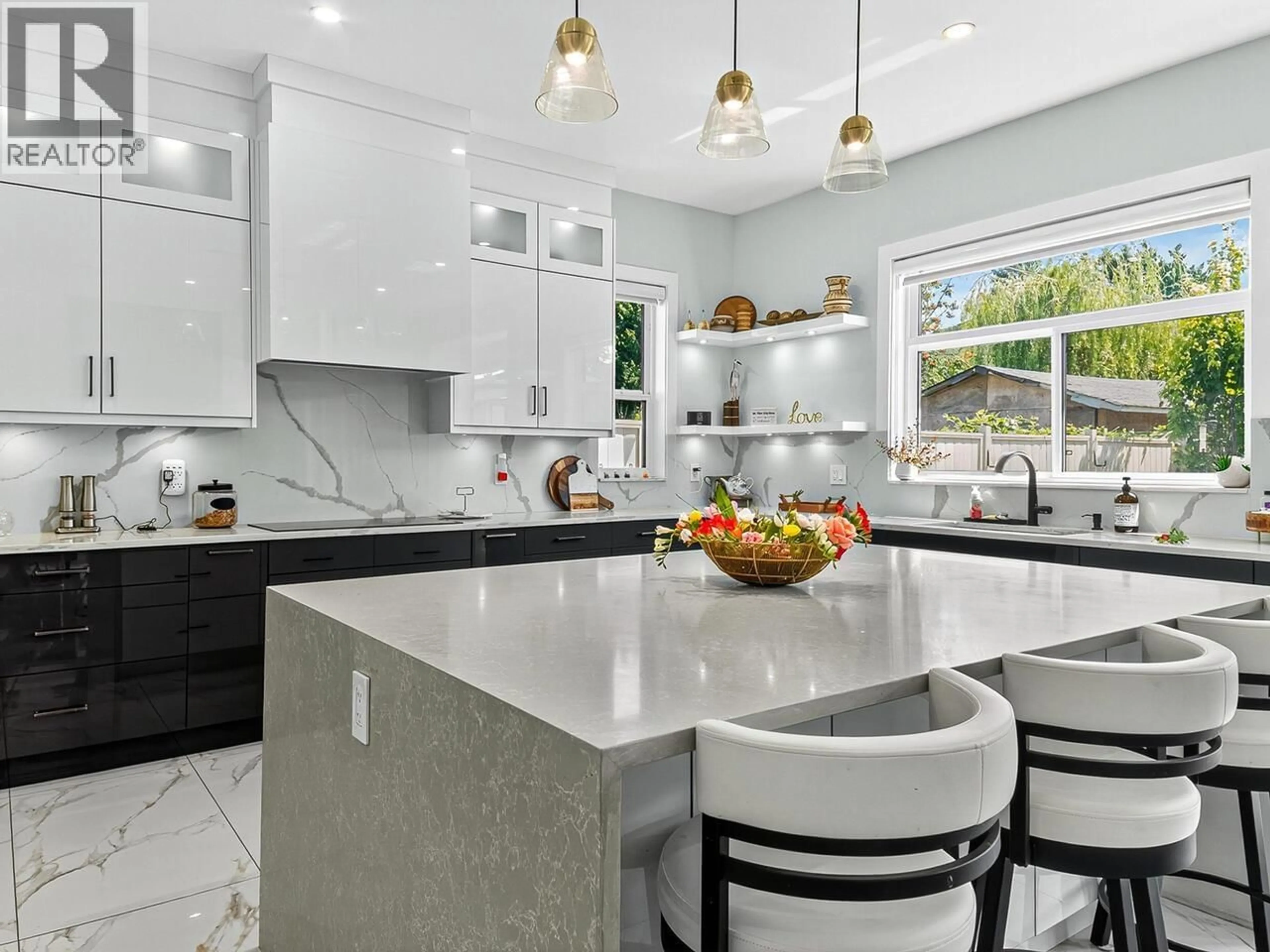 Contemporary kitchen, ceramic/tile floor for 11800 KING ROAD, Richmond British Columbia V7A3B6