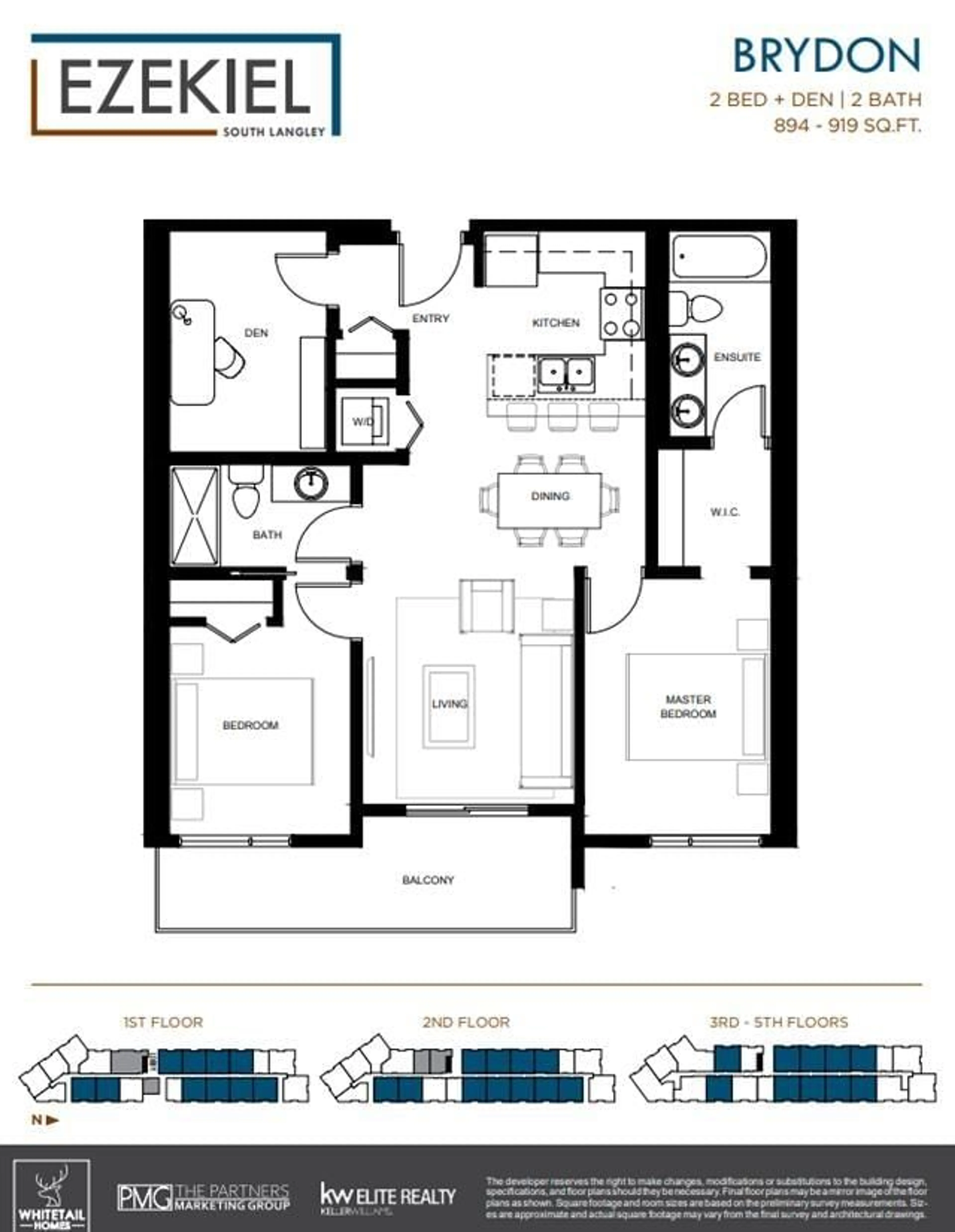 Floor plan for 202 - 5486 199A STREET, Langley British Columbia V3A0N6