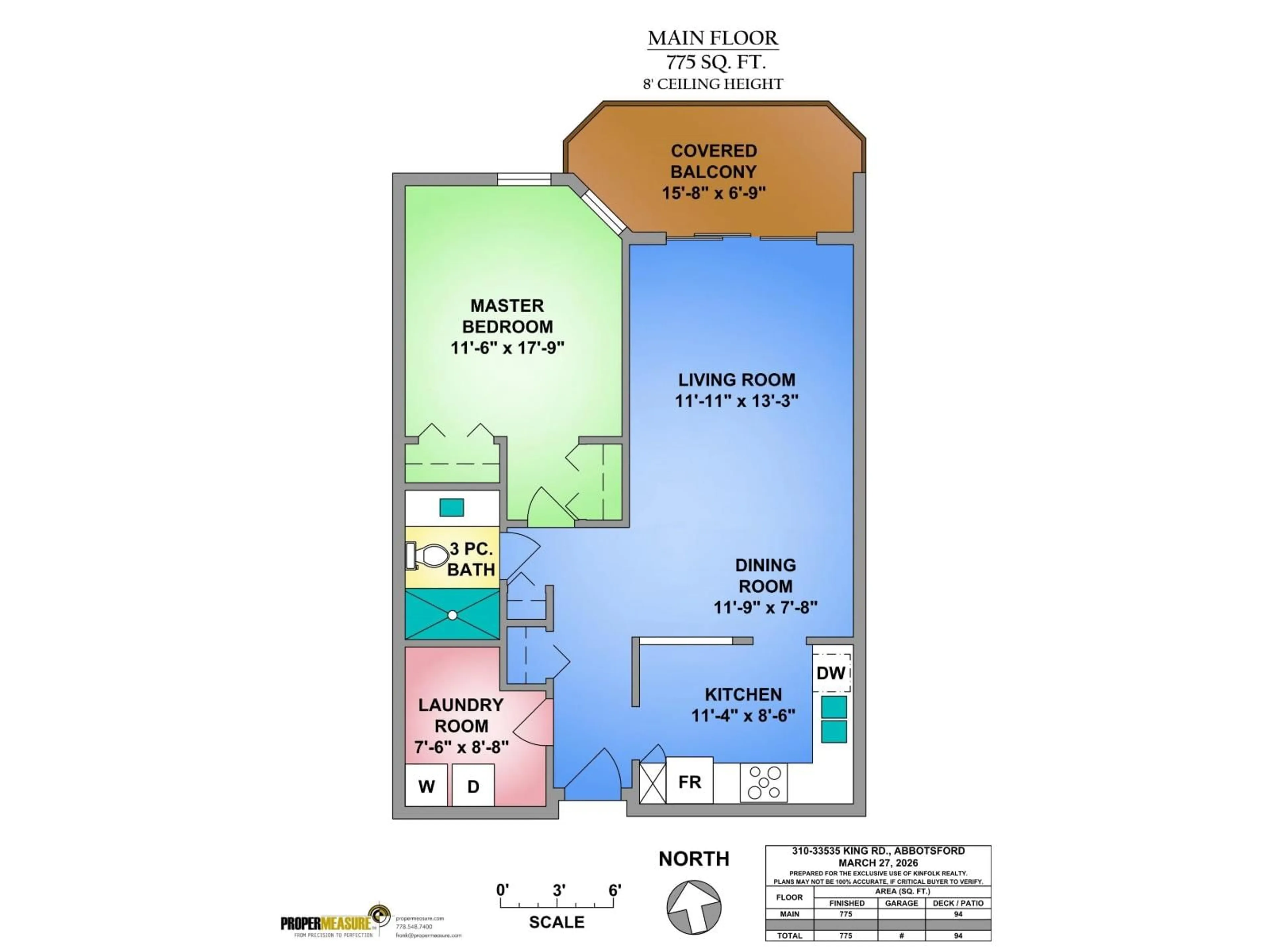 Floor plan for 310 - 33535 KING ROAD, Abbotsford British Columbia V2S6Z5