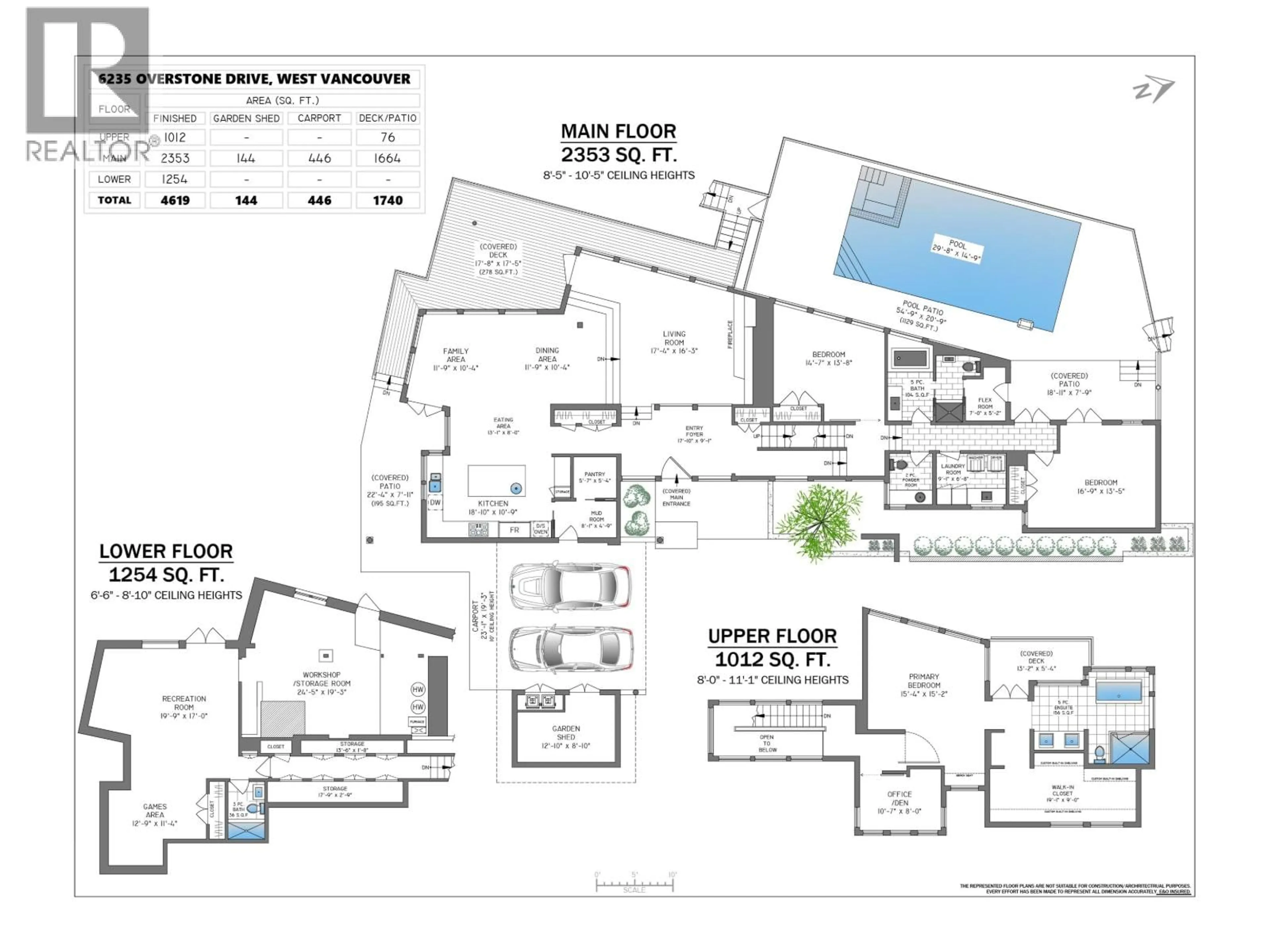 Floor plan for 6235 OVERSTONE DRIVE, West Vancouver British Columbia V7W1X9