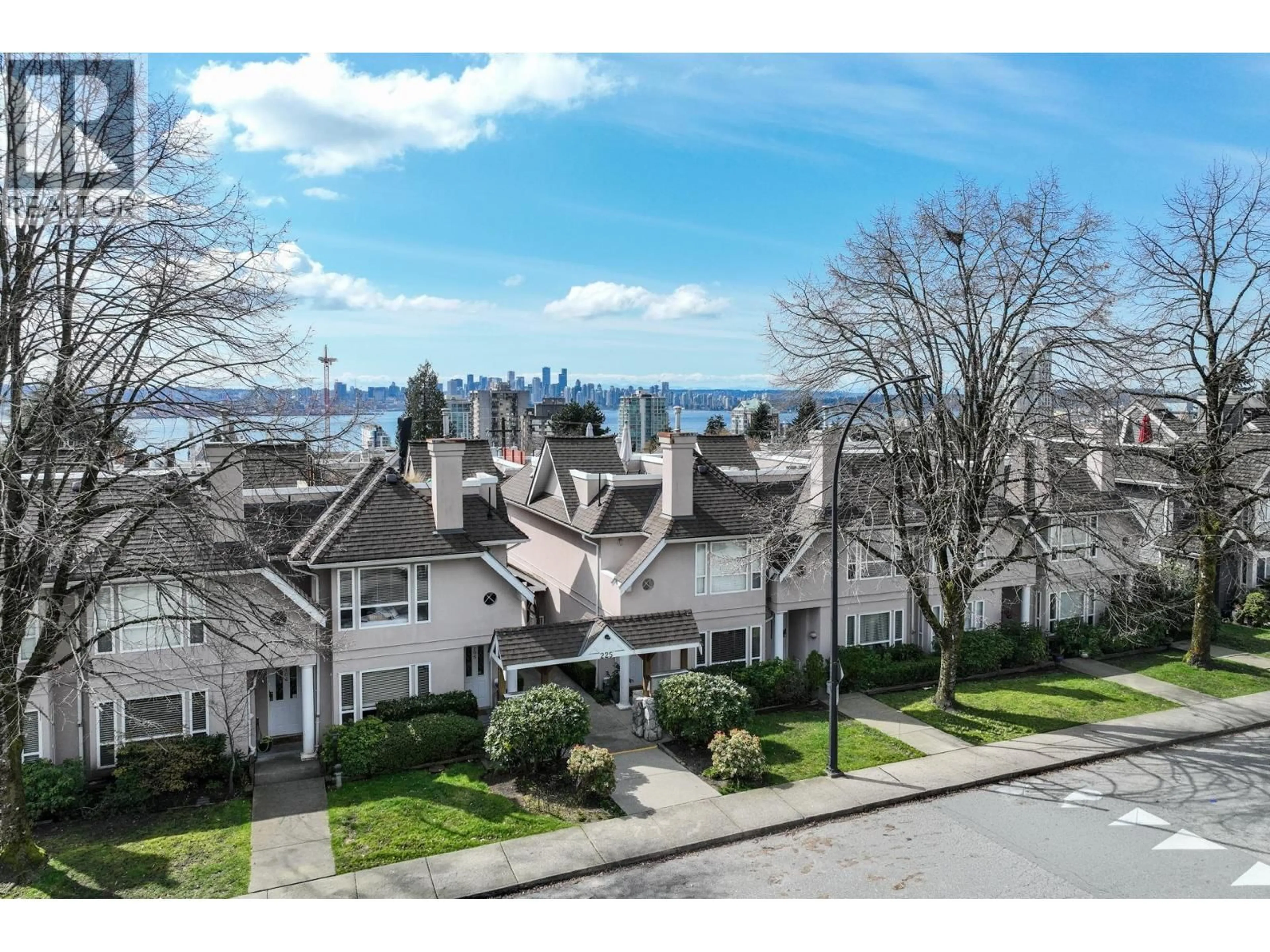 A pic from outside/outdoor area/front of a property/back of a property/a pic from drone, water/lake/river/ocean view for 104 - 225 6TH STREET, North Vancouver British Columbia V7L1P4