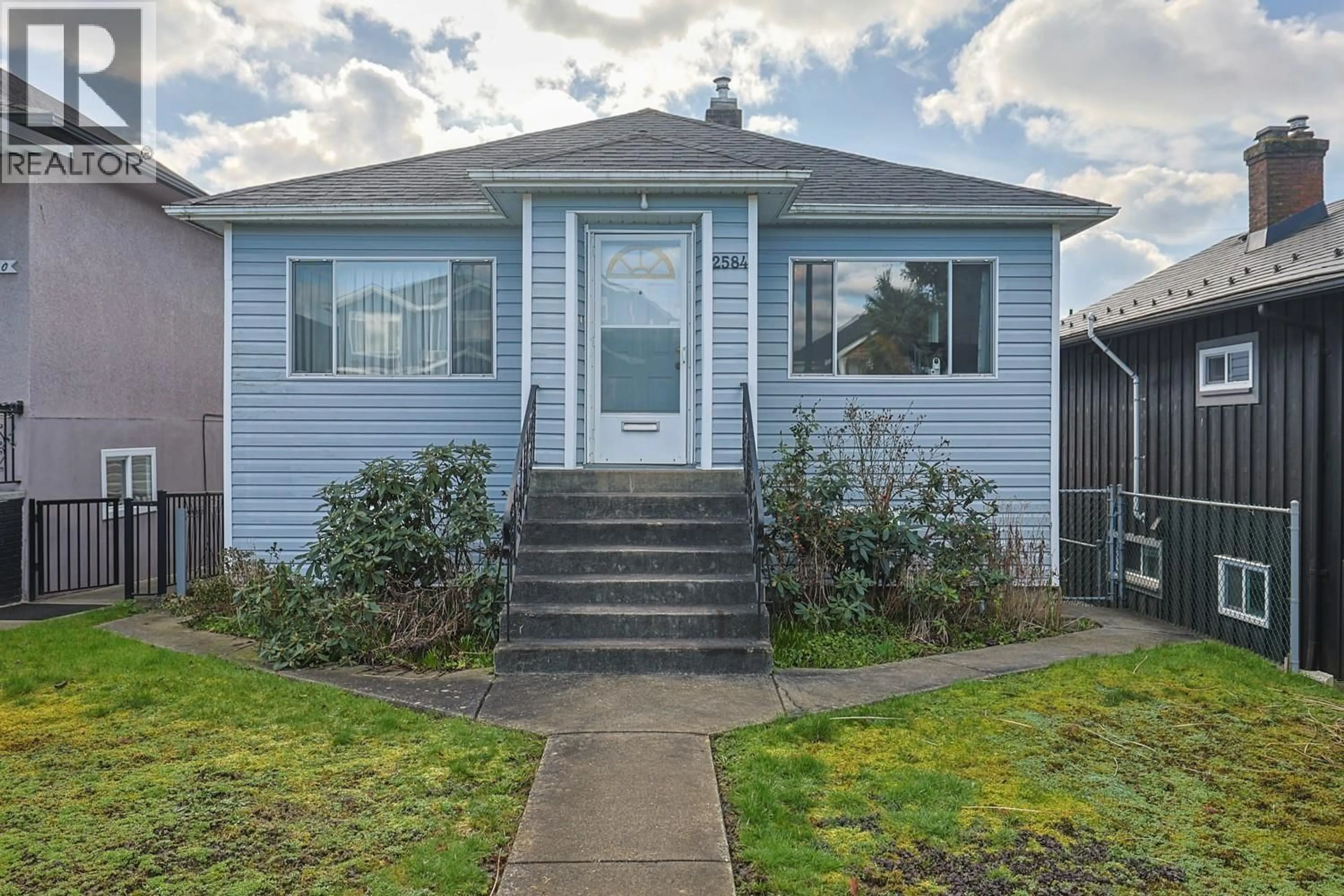 Home with vinyl exterior material, street for 2584 GEORGIA STREET, Vancouver British Columbia V5K2J7