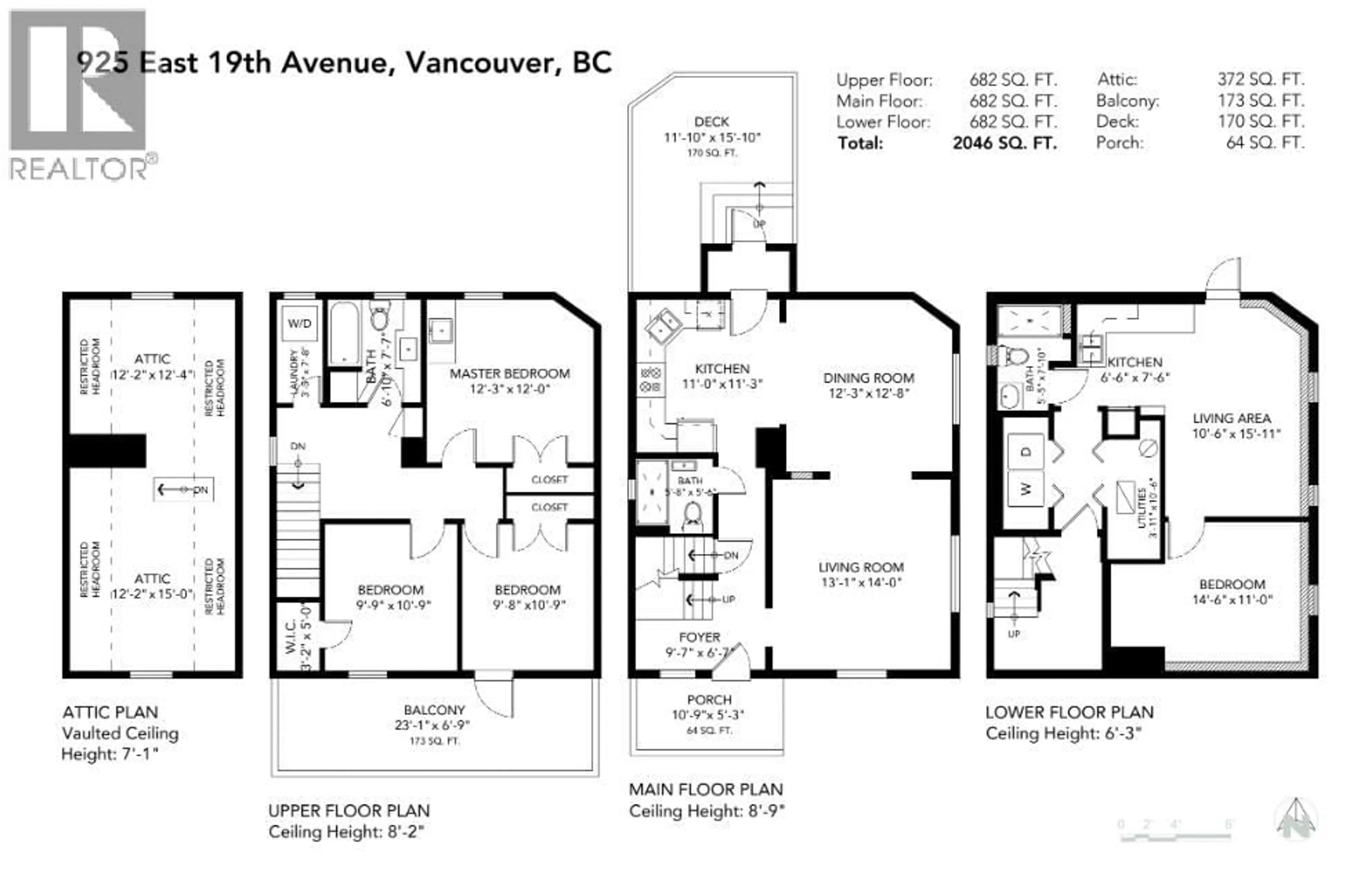 Floor plan for 925 19TH AVENUE, Vancouver British Columbia V5V1K8