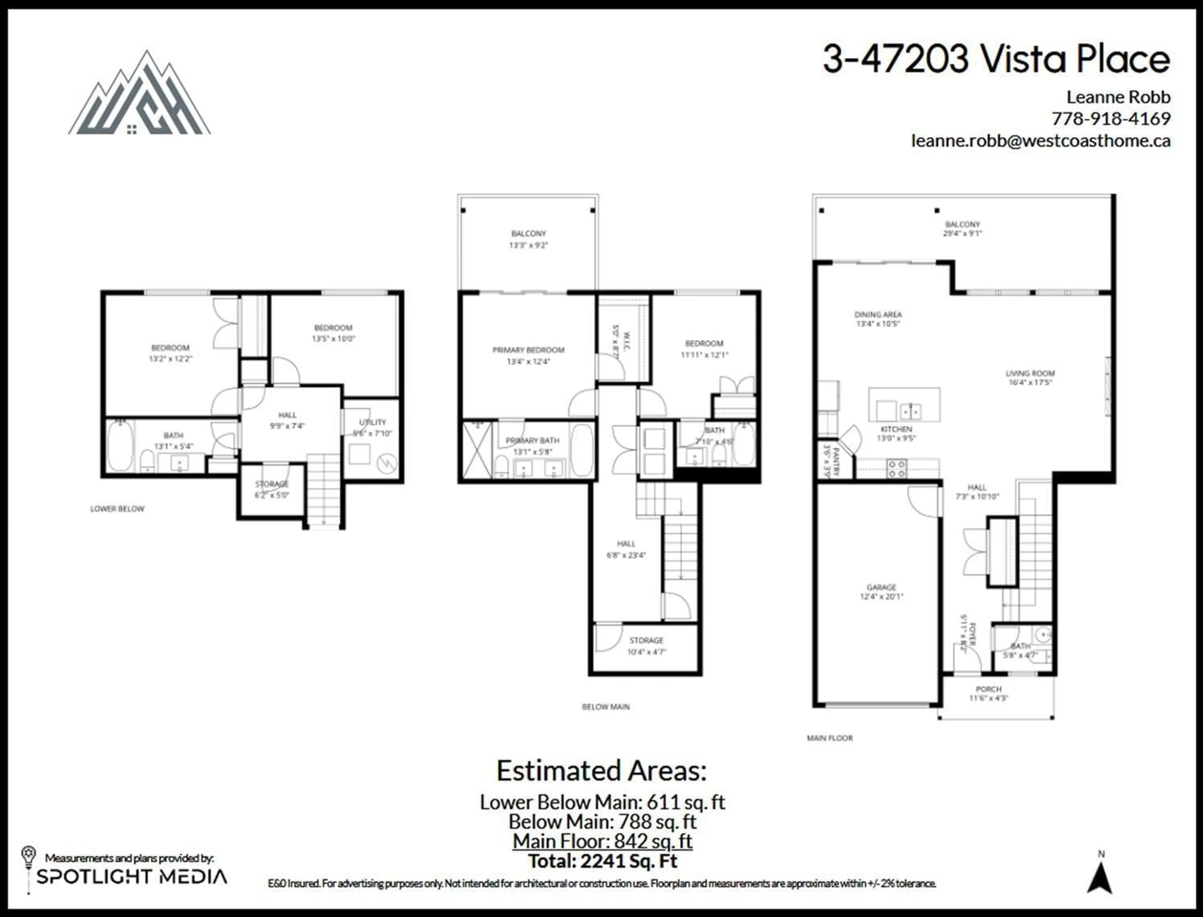 Floor plan for 3 - 47203 VISTA PLACE, Chilliwack British Columbia V2R0R9
