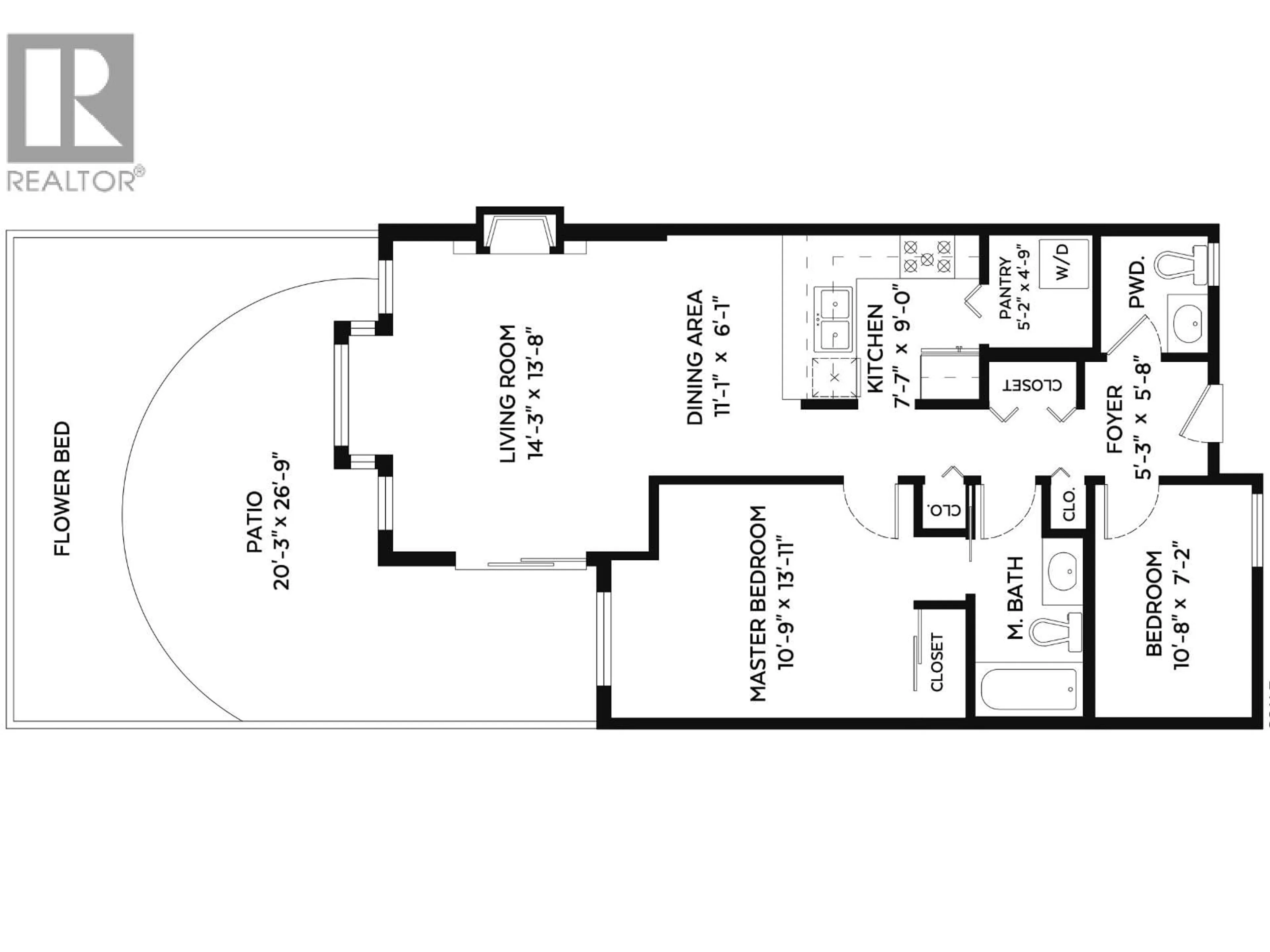 Floor plan for 101 - 735 15 AVENUE, Vancouver British Columbia V5Z1R6