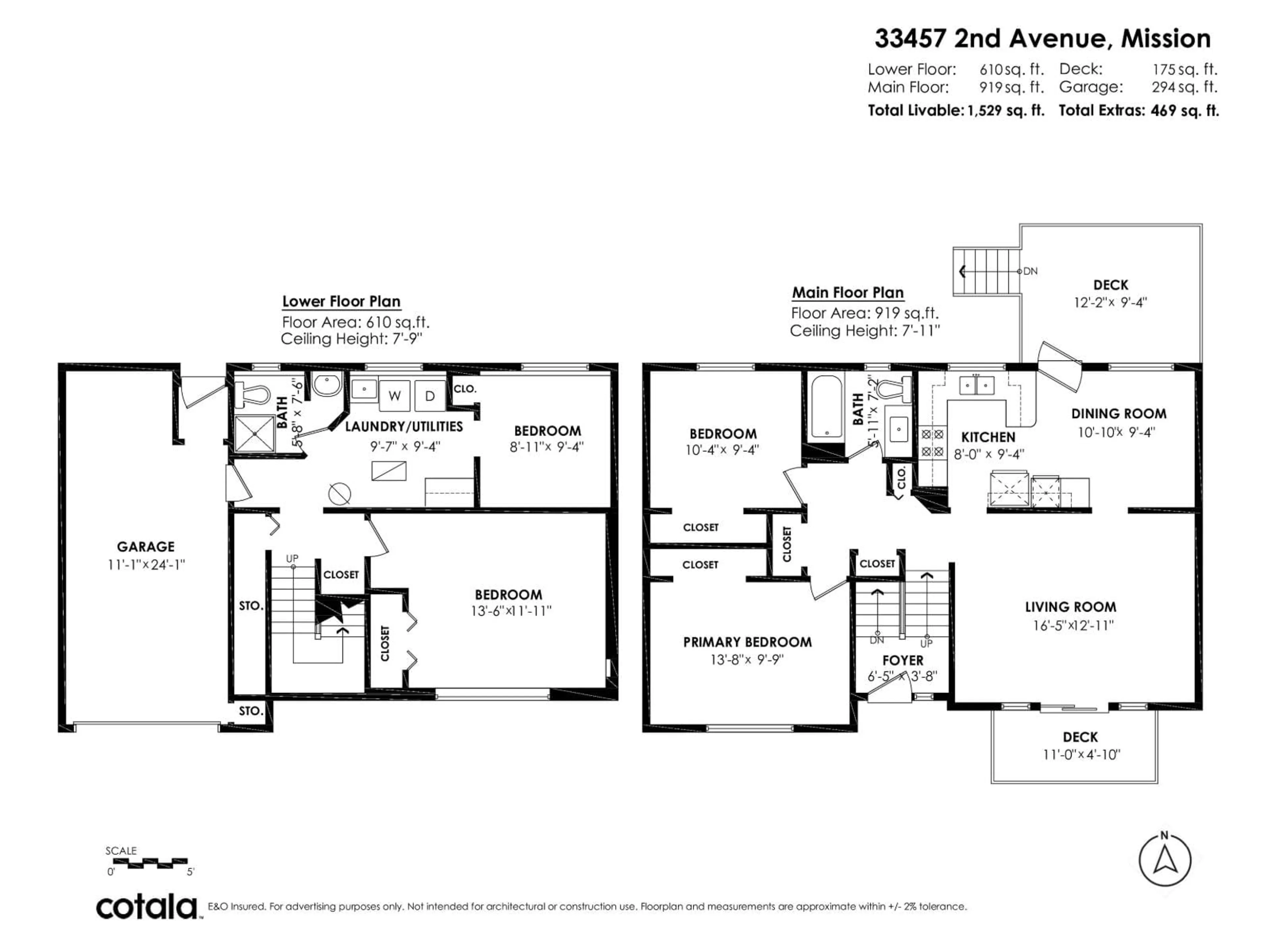 Floor plan for 33457 2ND AVENUE, Mission British Columbia V2V1K6