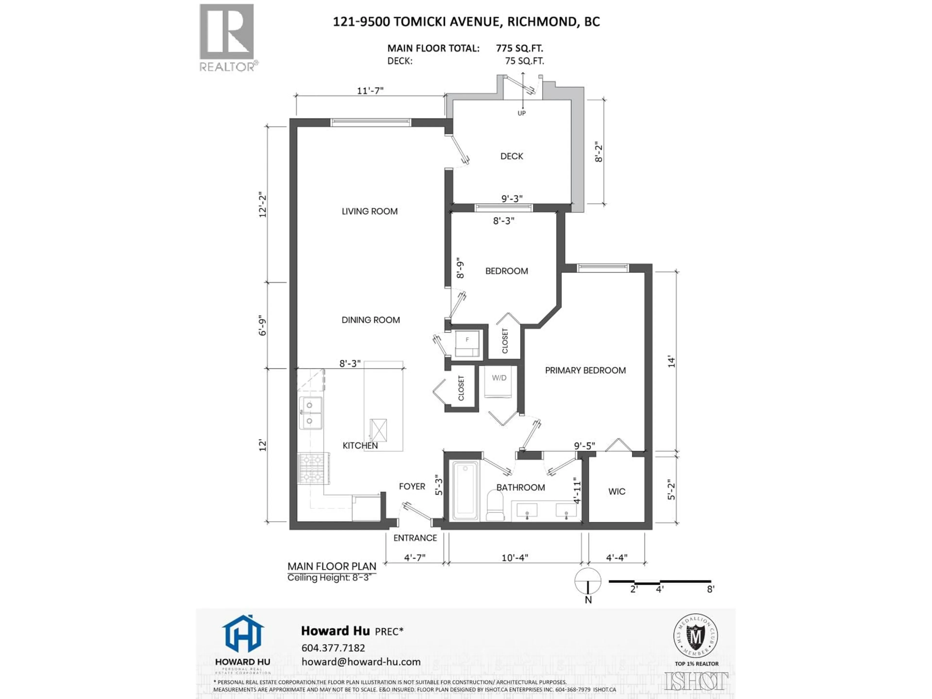 Floor plan for 121 - 9500 TOMICKI AVENUE, Richmond British Columbia V6X0R9