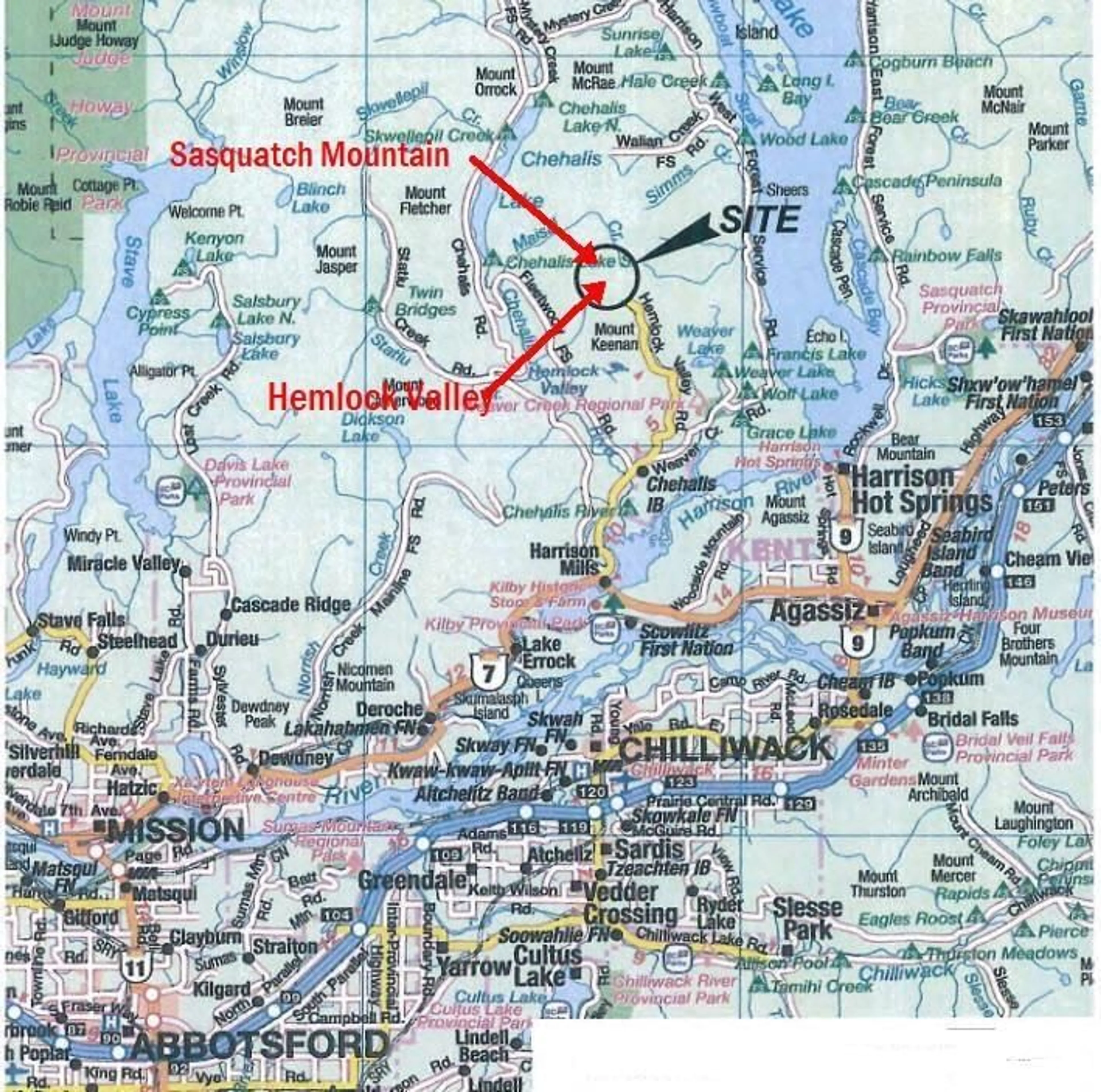 Picture of a map for 1 - 46891 SAWKI CREEK ROAD, Mission British Columbia V0M1A1