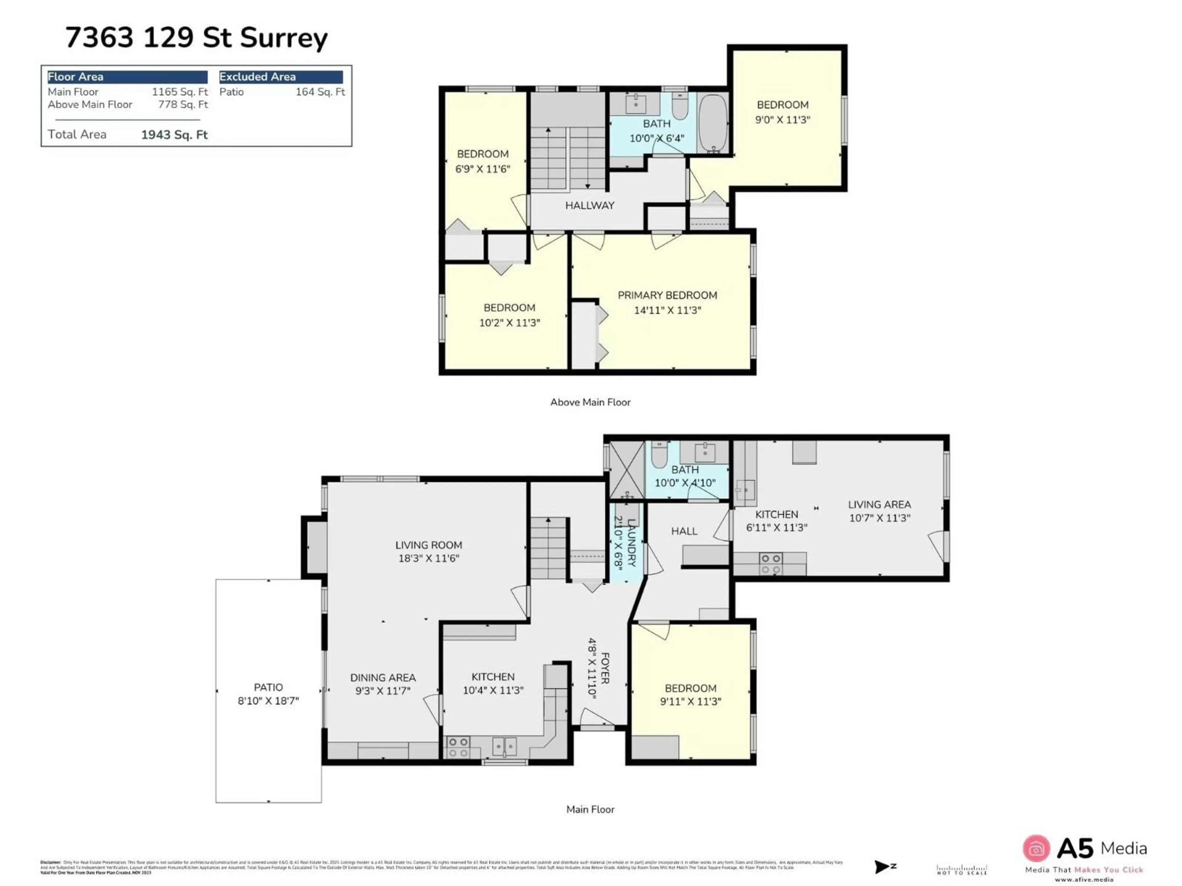 Floor plan for 7363 129 STREET, Surrey British Columbia V3W7B8