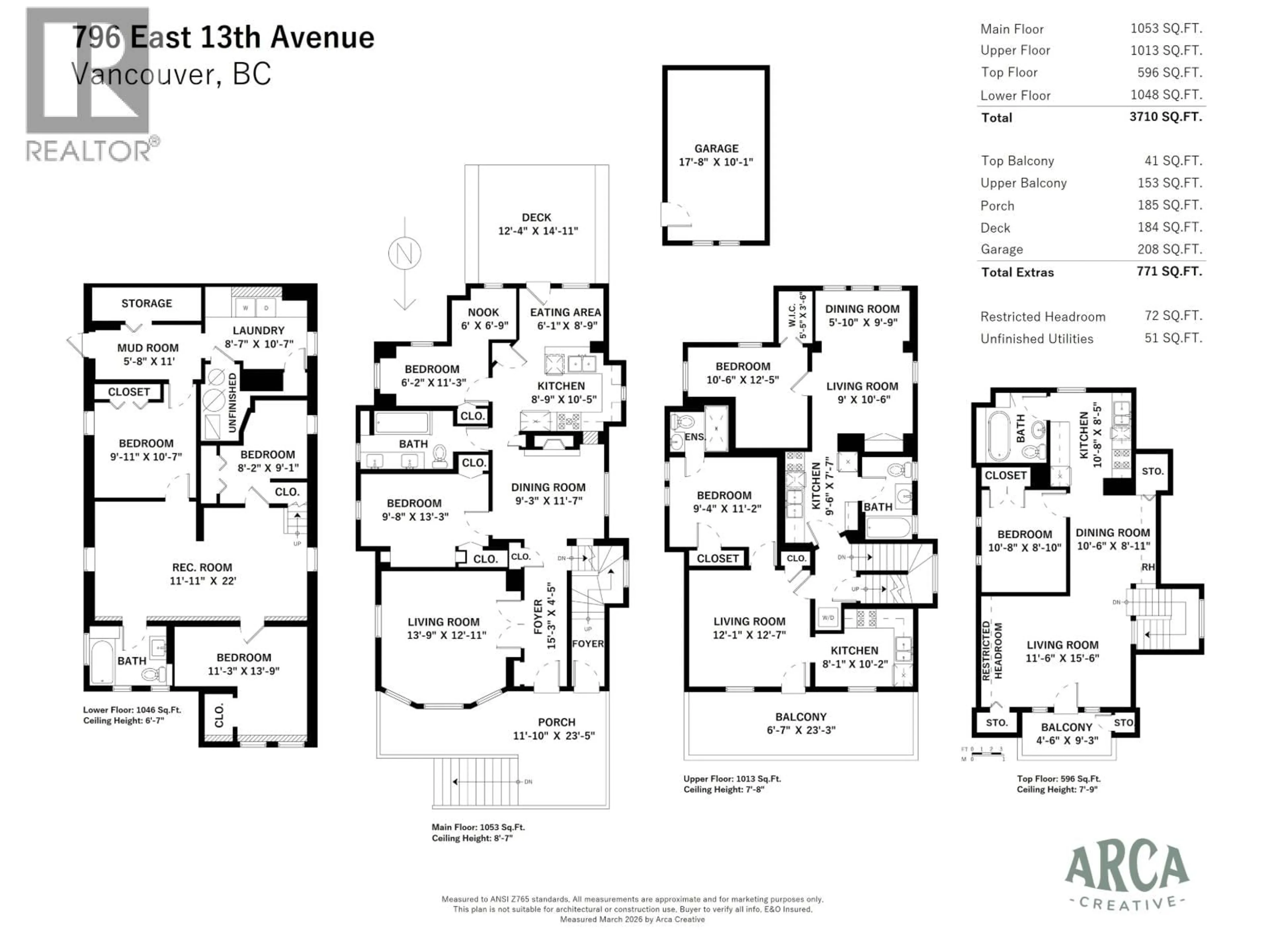 Floor plan for 796 13TH AVENUE, Vancouver British Columbia V5T2L3