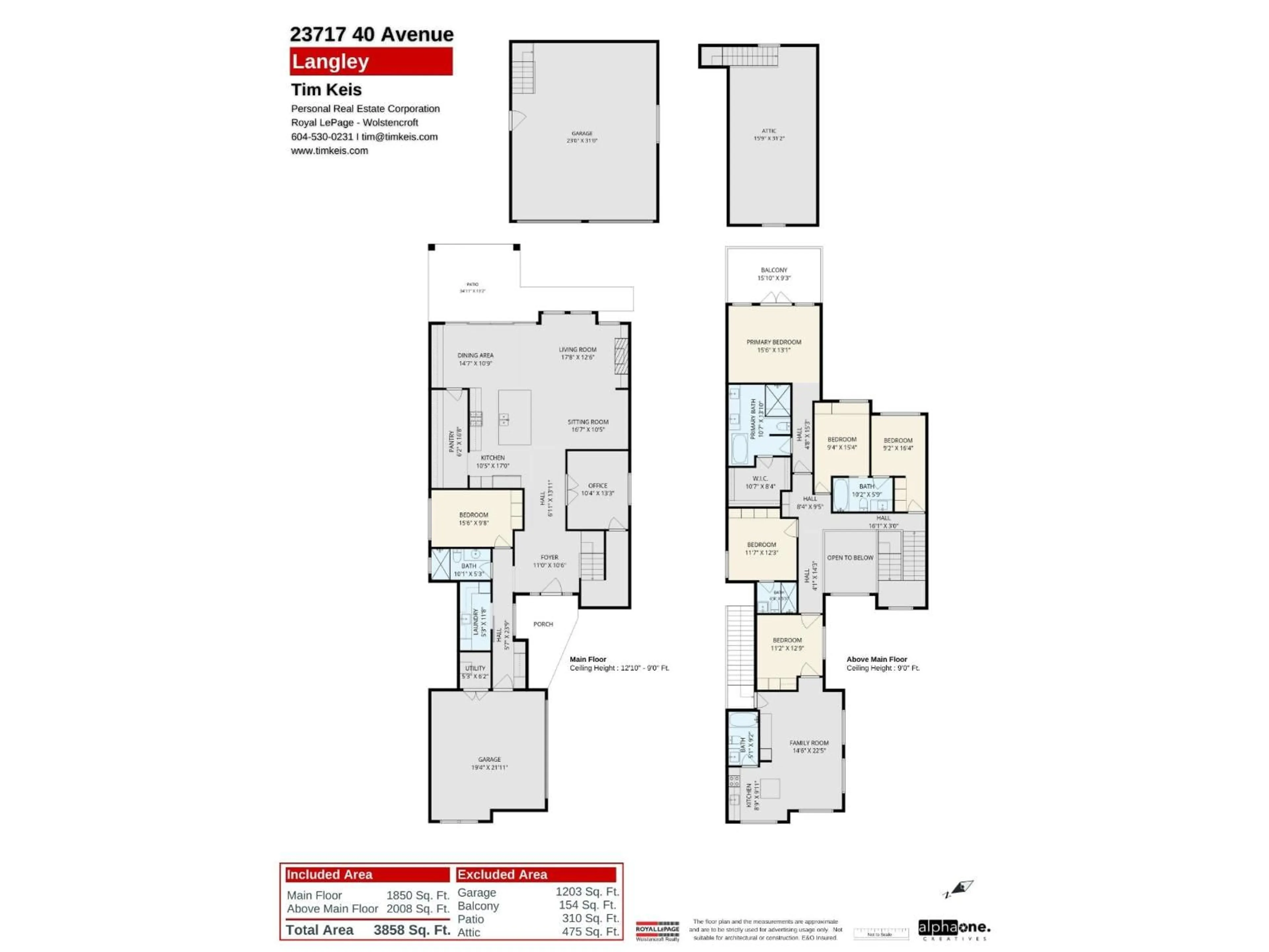 Floor plan for 23717 40 AVENUE, Langley British Columbia V2Z2J9
