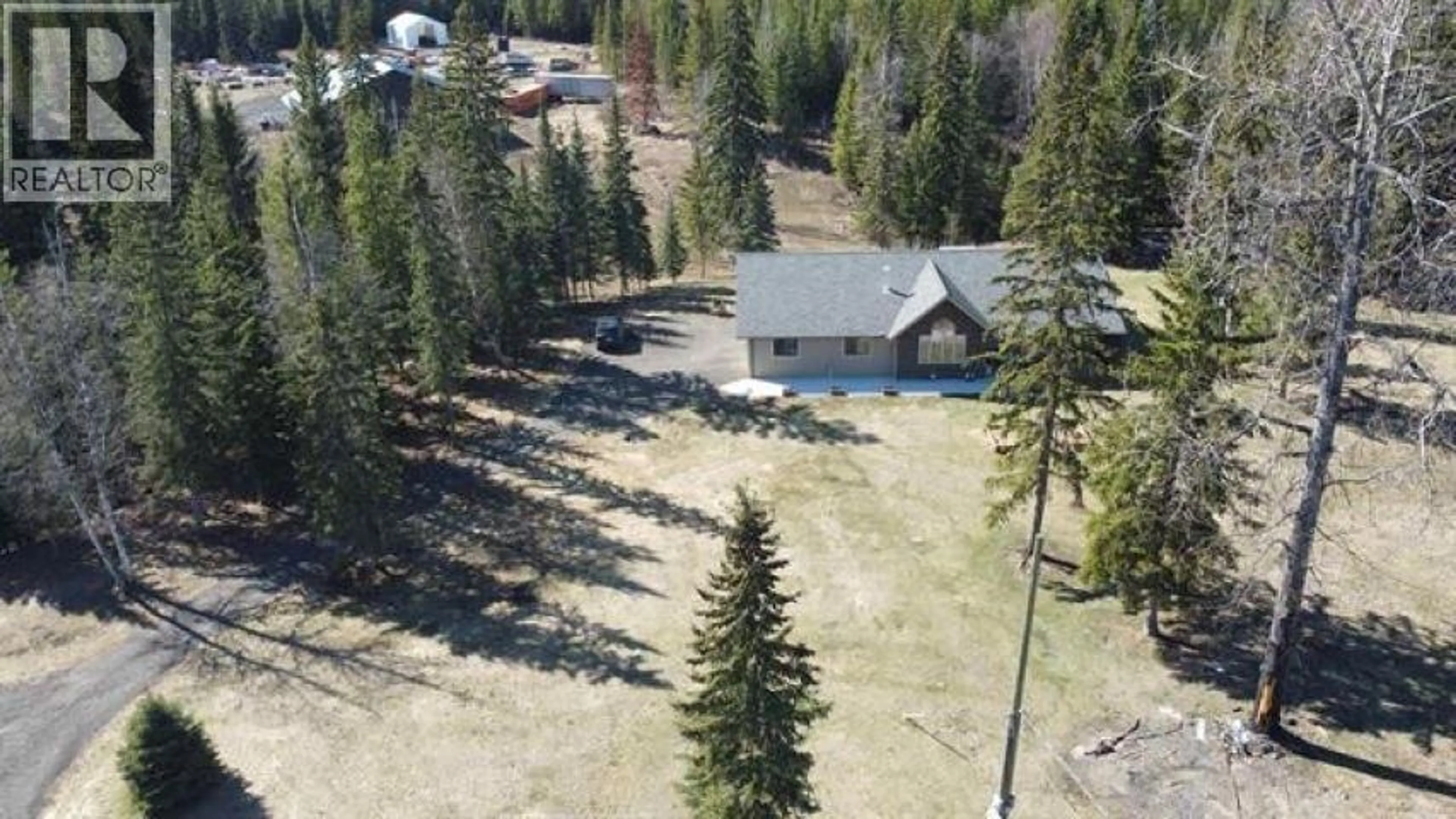 A pic from outside/outdoor area/front of a property/back of a property/a pic from drone, forest/trees view for 15055 CARIBOO HIGHWAY, Prince George British Columbia V2N5X7