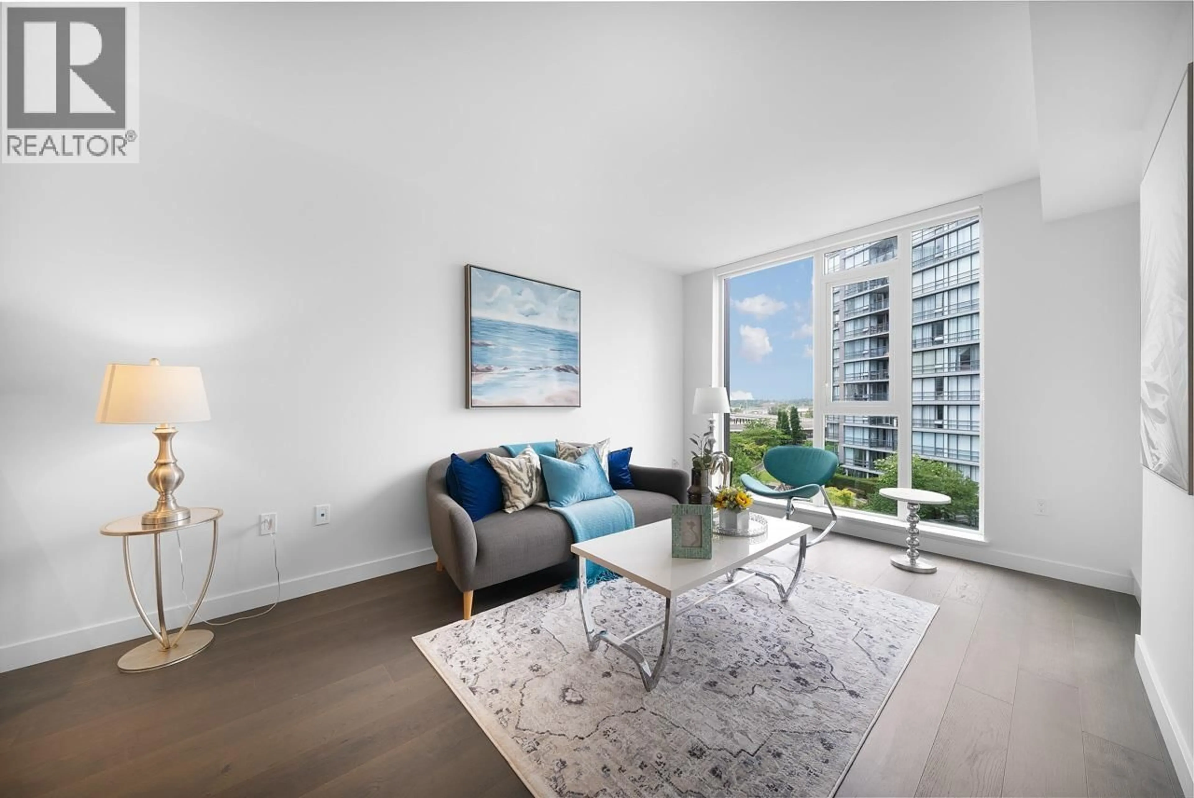 Living room with furniture, unknown for 806 - 3280 CORVETTE WAY, Richmond British Columbia V6X0T9