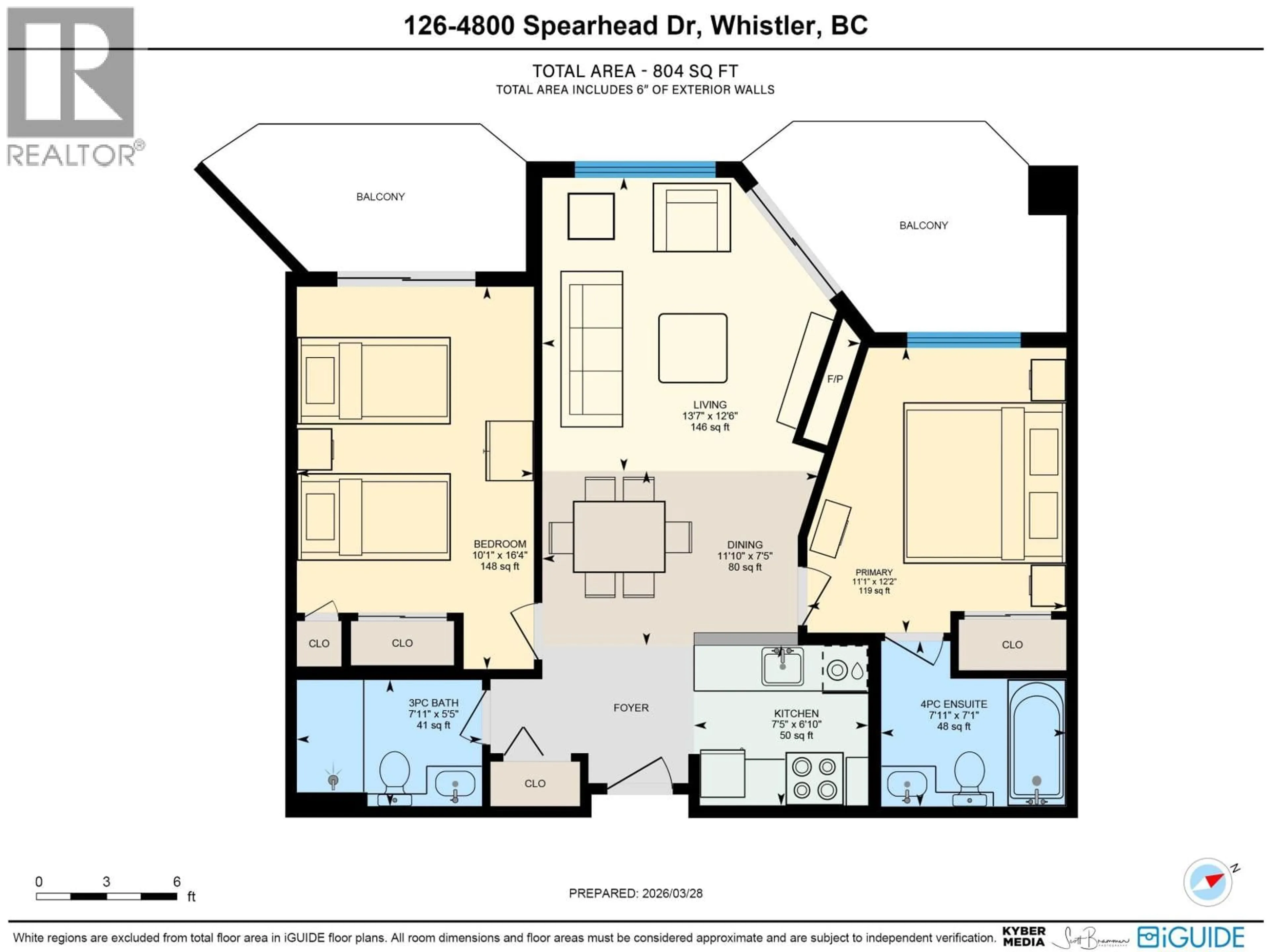 Floor plan for 126 - 4800 SPEARHEAD DRIVE, Whistler British Columbia V8E1G1