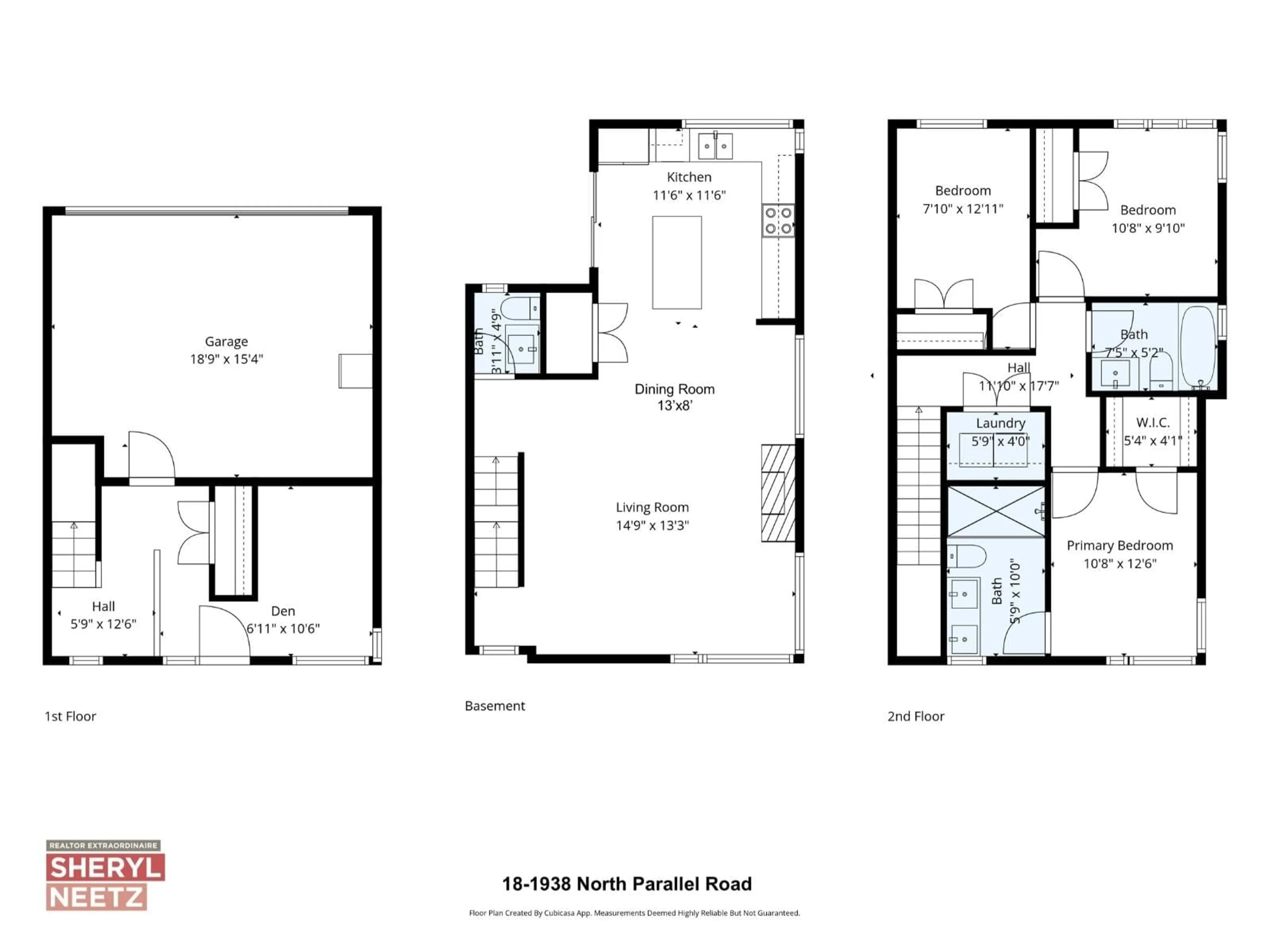 Floor plan for 18 - 1938 NORTH PARALLEL ROAD, Abbotsford British Columbia V3G0H1